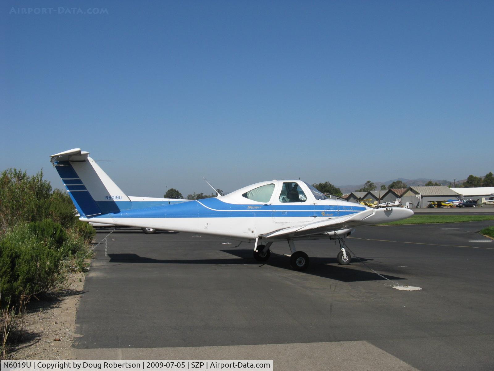 N6019U, 1979 Beech 77 Skipper C/N WA-8, 1979 Beech 77 SKIPPER, Lycoming O-235-L2C 115 Hp, GA(W)-1 airfoil, between 1979 and 1981 312 SKIPPERS produced.