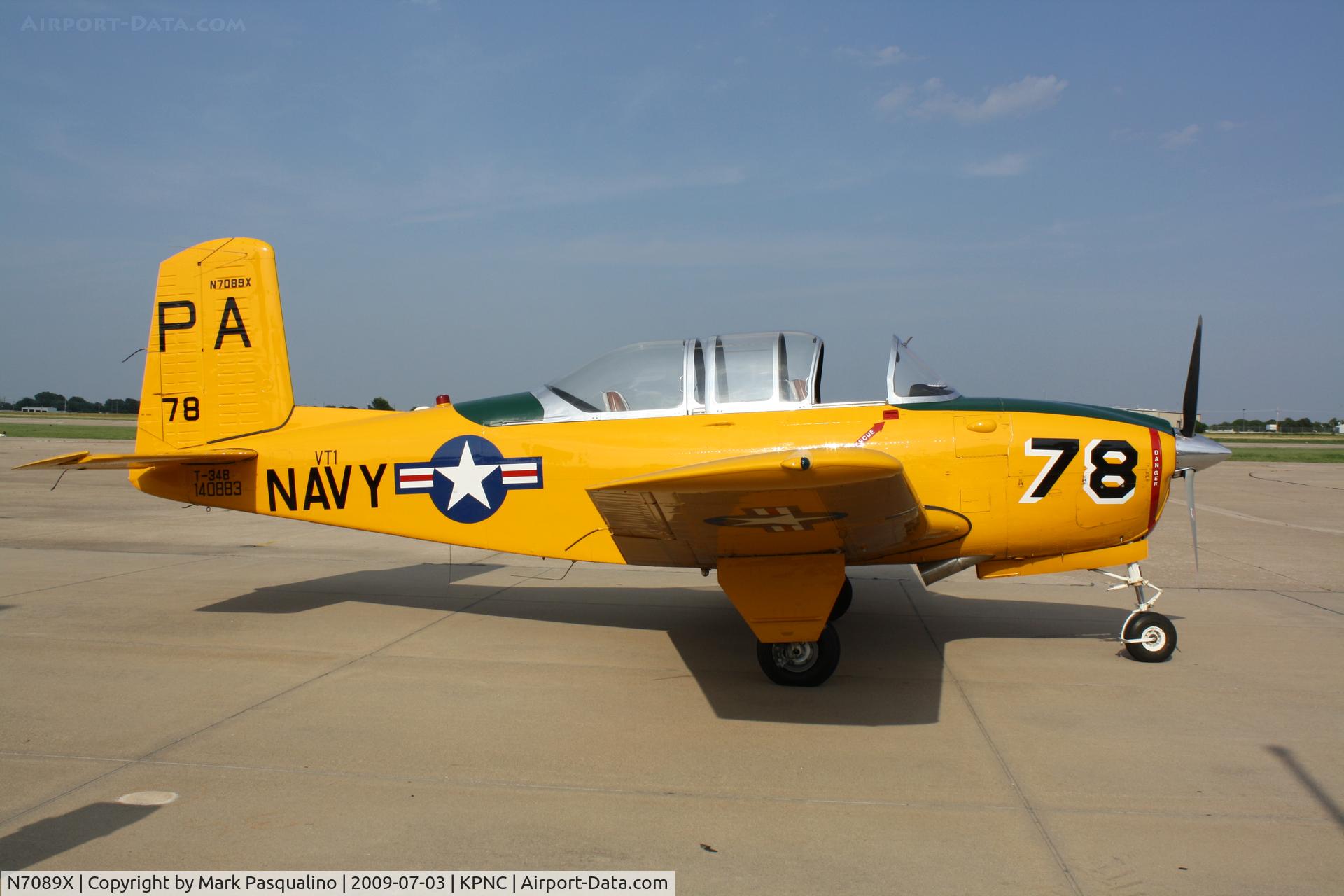 N7089X, Beech T-34B Mentor C/N 140883, Beech T-34B
