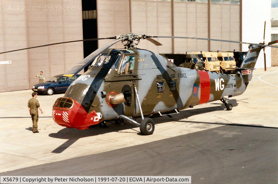 XS679, 1965 Westland Wessex HC.2 C/N WA198, Wessex HC.2 of 2 Flying Training School at the 1991 Intnl Air Tattoo at RAF Fairford.