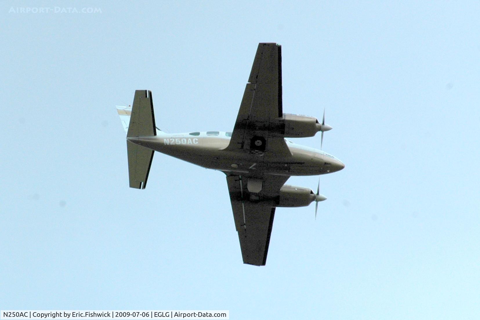 N250AC, Piper PA-31T Cheyenne C/N 31T-7612040, N250AC overflying the house
