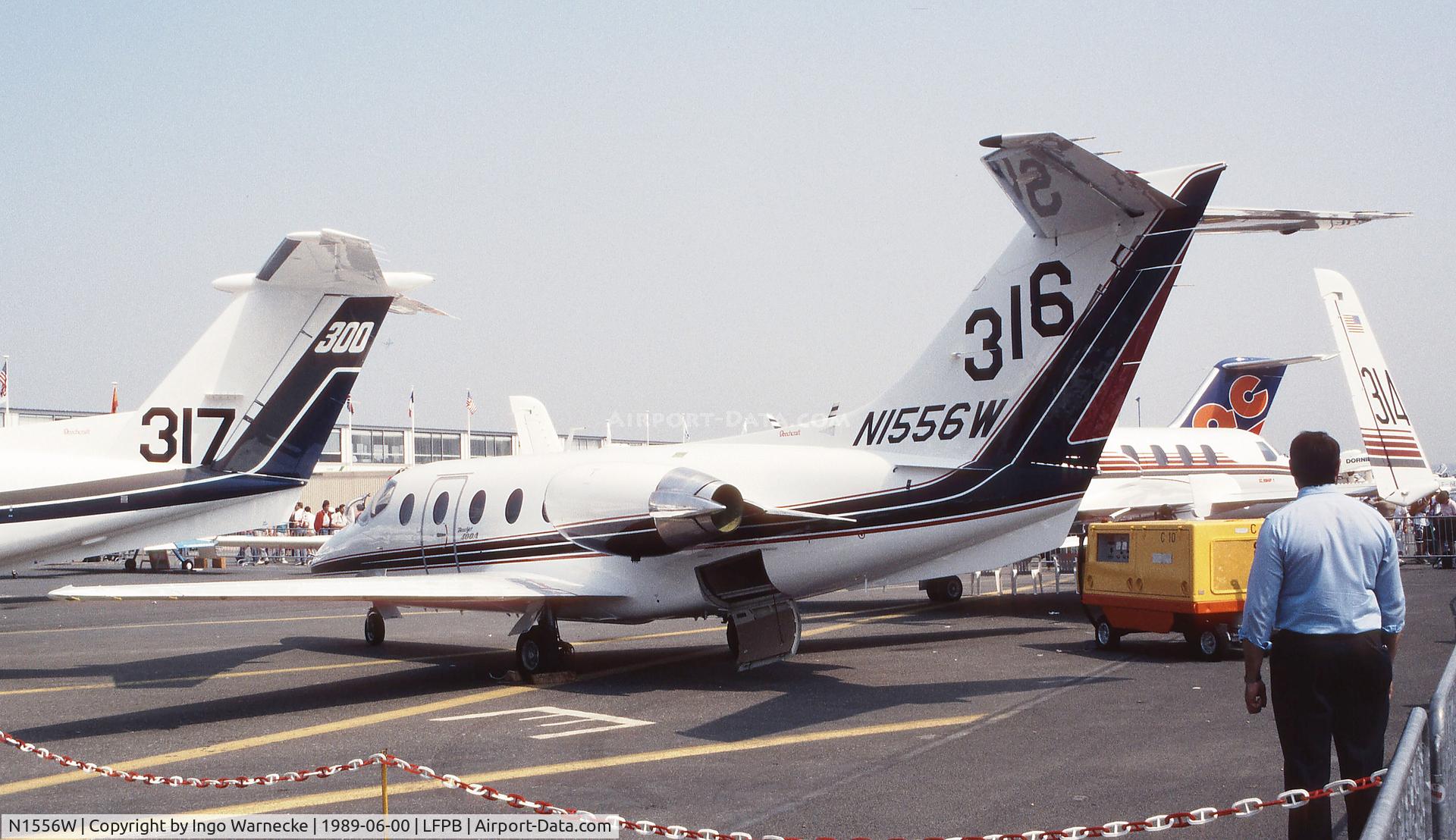 N1556W, Beechcraft 400 Beechjet C/N RJ-56, Beechcraft 400 Beechjet at the Aerosalon 1989 Paris