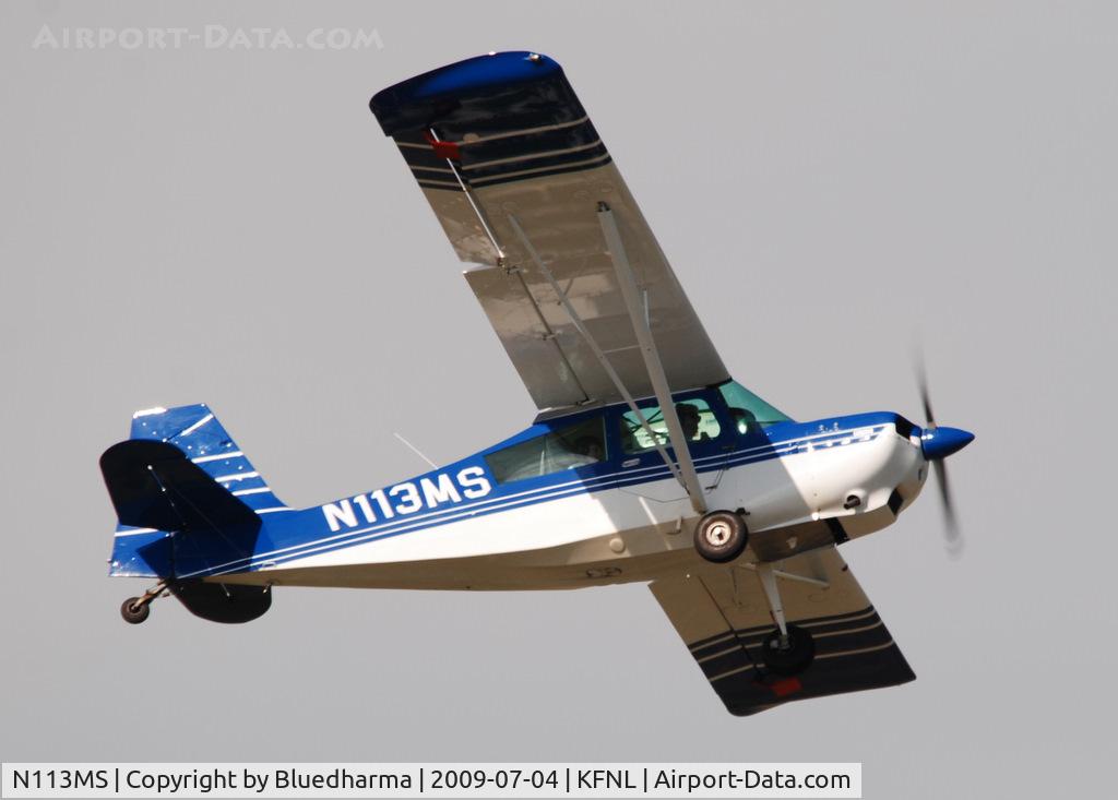 N36830, 1941 Aeronca 65-TAL C/N L1711TA, At KFNL doing a wave on a flyby.