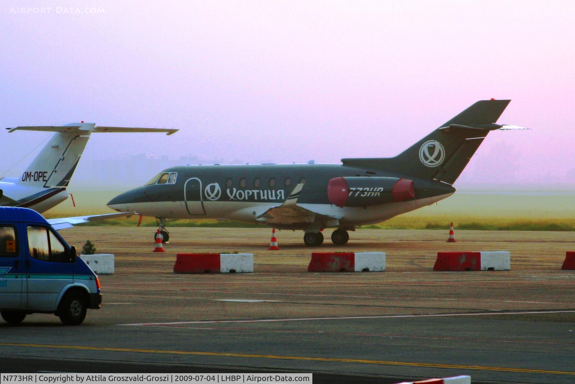 N773HR, 2007 Hawker Beechcraft Hawker 850XP C/N 258836, Budapest Ferihegy Terminal 1. LHBP