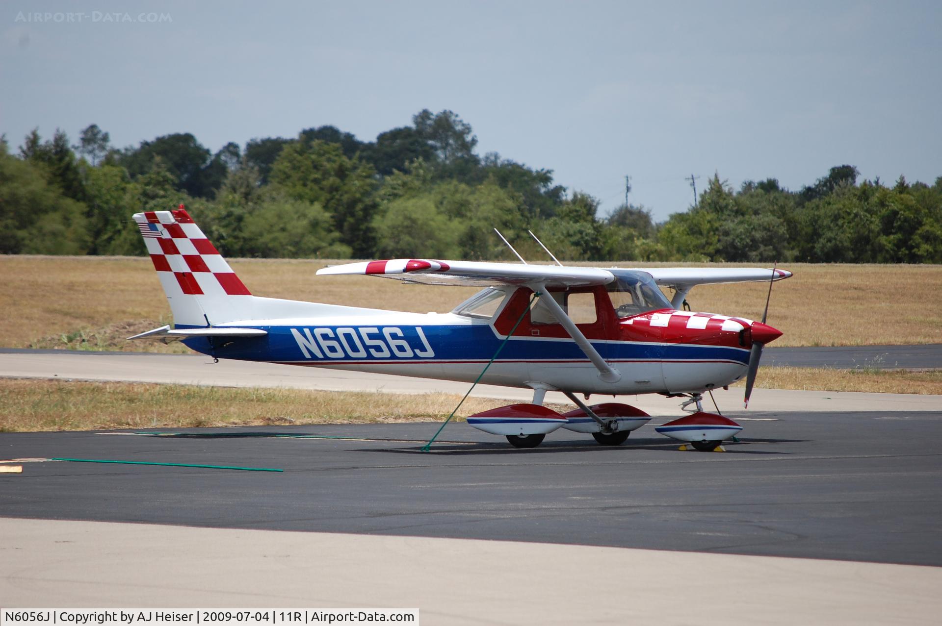 N6056J, 1972 Cessna A150L Aerobat C/N A1500356, N6056J on the ramp at 11R