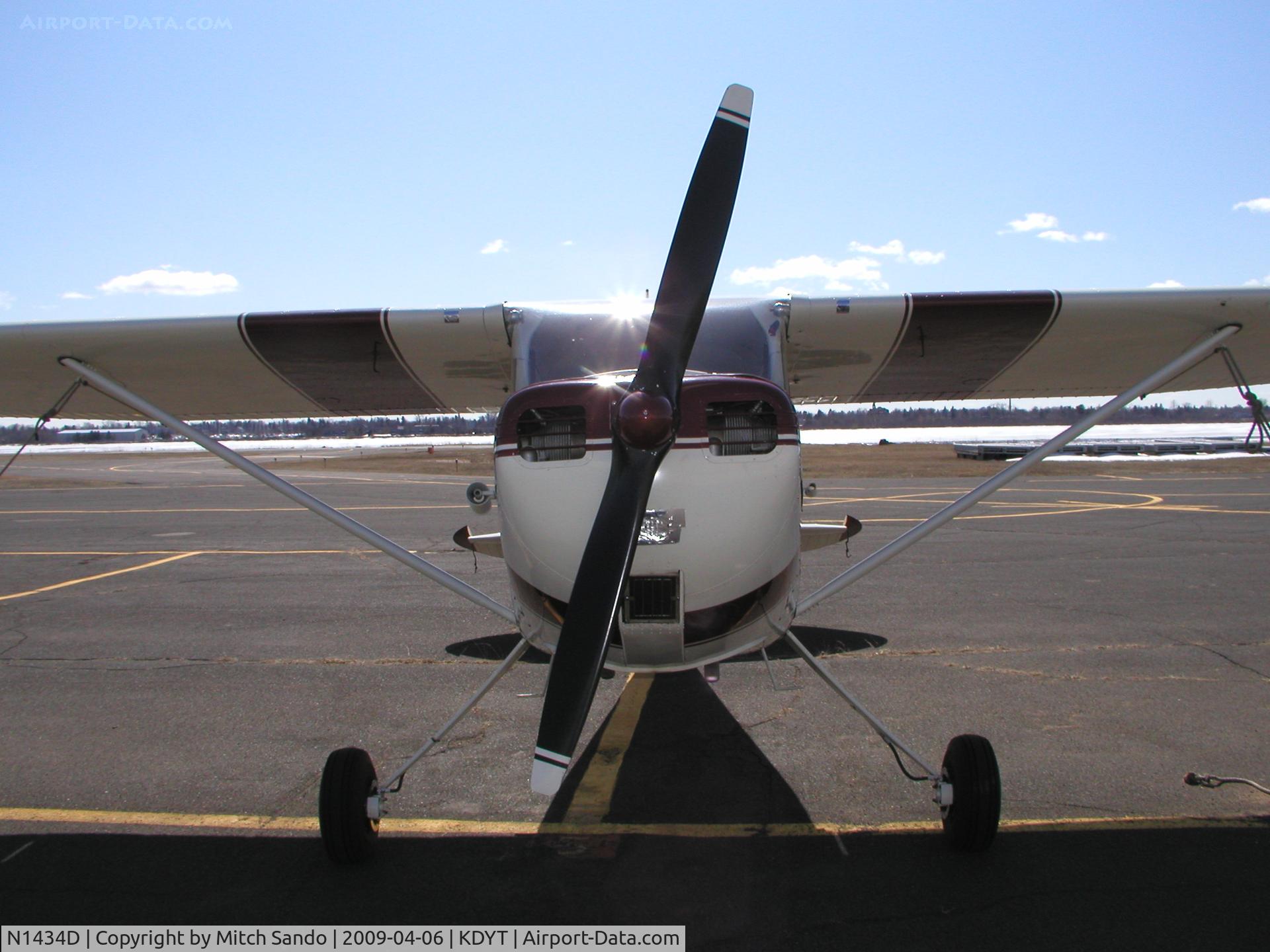 N1434D, 1951 Cessna 170A C/N 20017, Parked on the ramp at Sky Harbor.