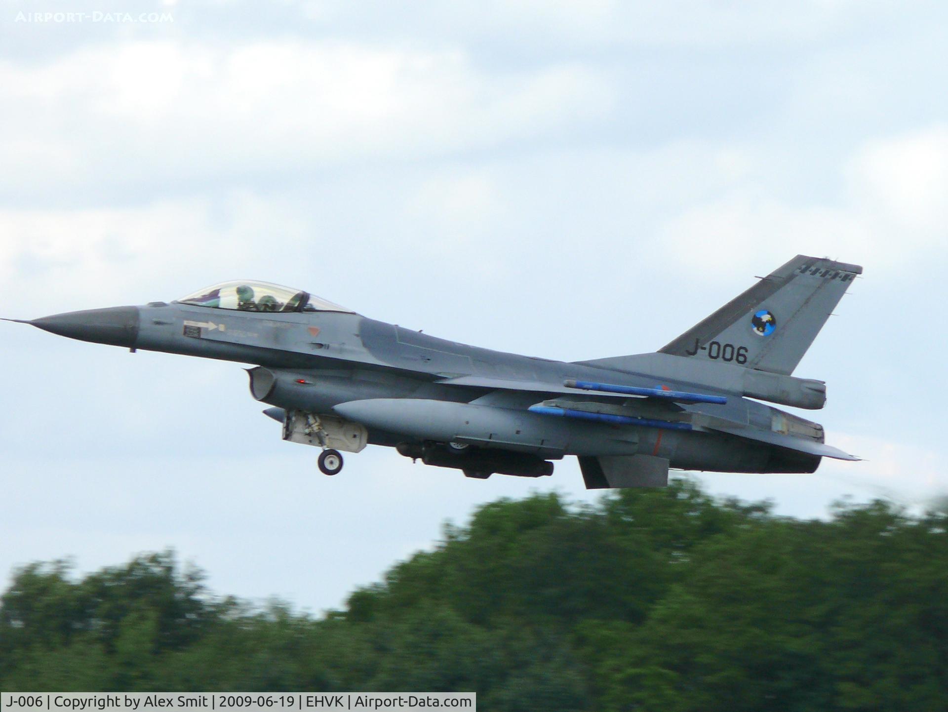 J-006, Fokker F-16AM Fighting Falcon C/N 6D-162, General Dynamics F-16AM Fighting Falcon J-006 Royal Netherlands Air Force