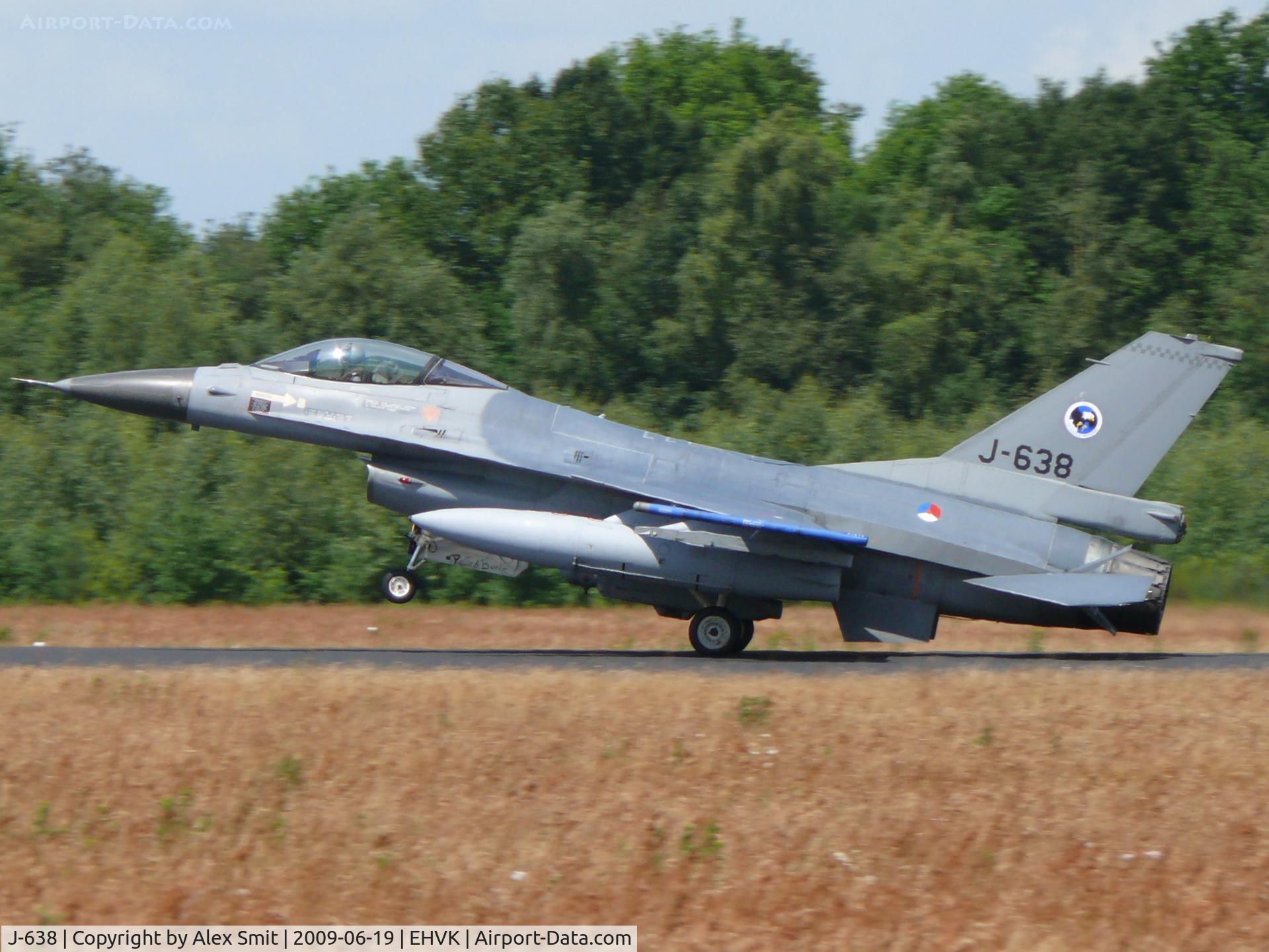 J-638, Fokker F-16AM Fighting Falcon C/N 6D-70, General Dynamics F-16AM Fighting Falcon J-638 Royal Netherlands Air Force
