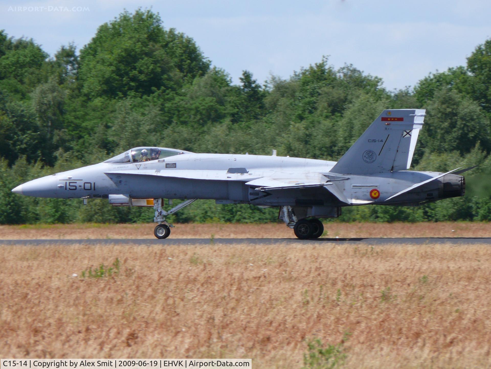 C15-14, McDonnell Douglas EF-18A+ Hornet C/N 0487/A402, McDonnell Douglas EF-18A+ Hornet C15-14/15-01 Spanish Air Force