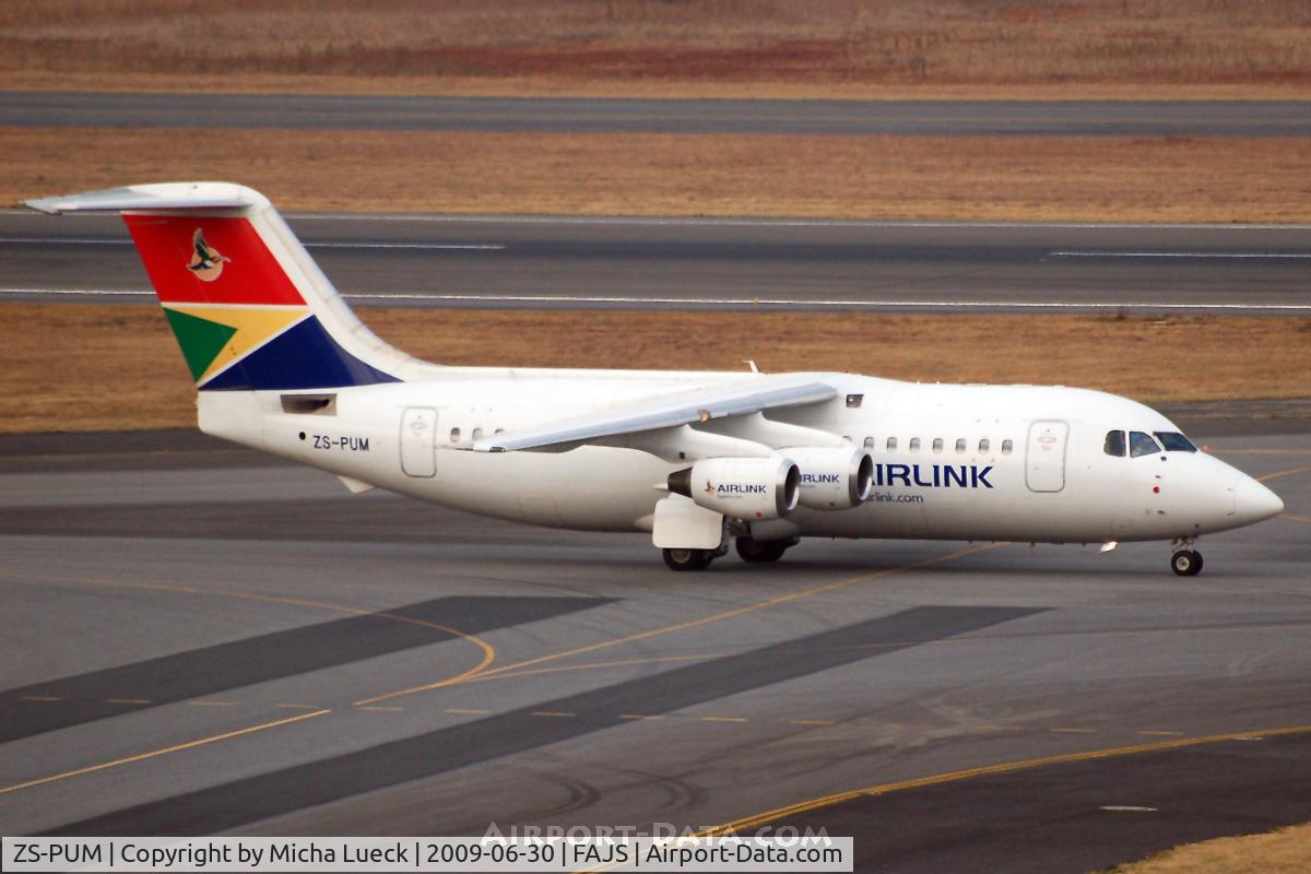 ZS-PUM, 1986 British Aerospace BAe.146-200 C/N E2059, At Jo'burg