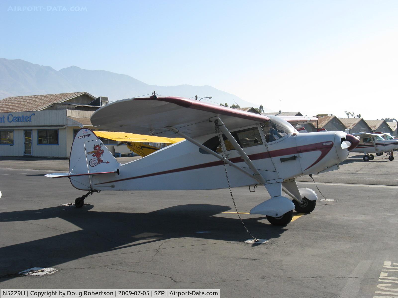 N5229H, 1949 Piper PA-16 Clipper C/N 16-33, 1949 Piper PA-16 CLIPPER 'Little Devil', Lycoming O-290 135 Hp