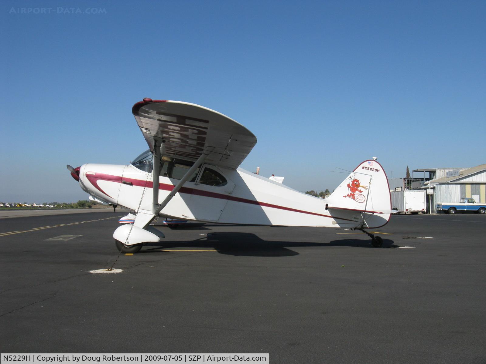 N5229H, 1949 Piper PA-16 Clipper C/N 16-33, 1949 Piper PA-16 CLIPPER 'Little Devil', Lycoming O-290 135 Hp