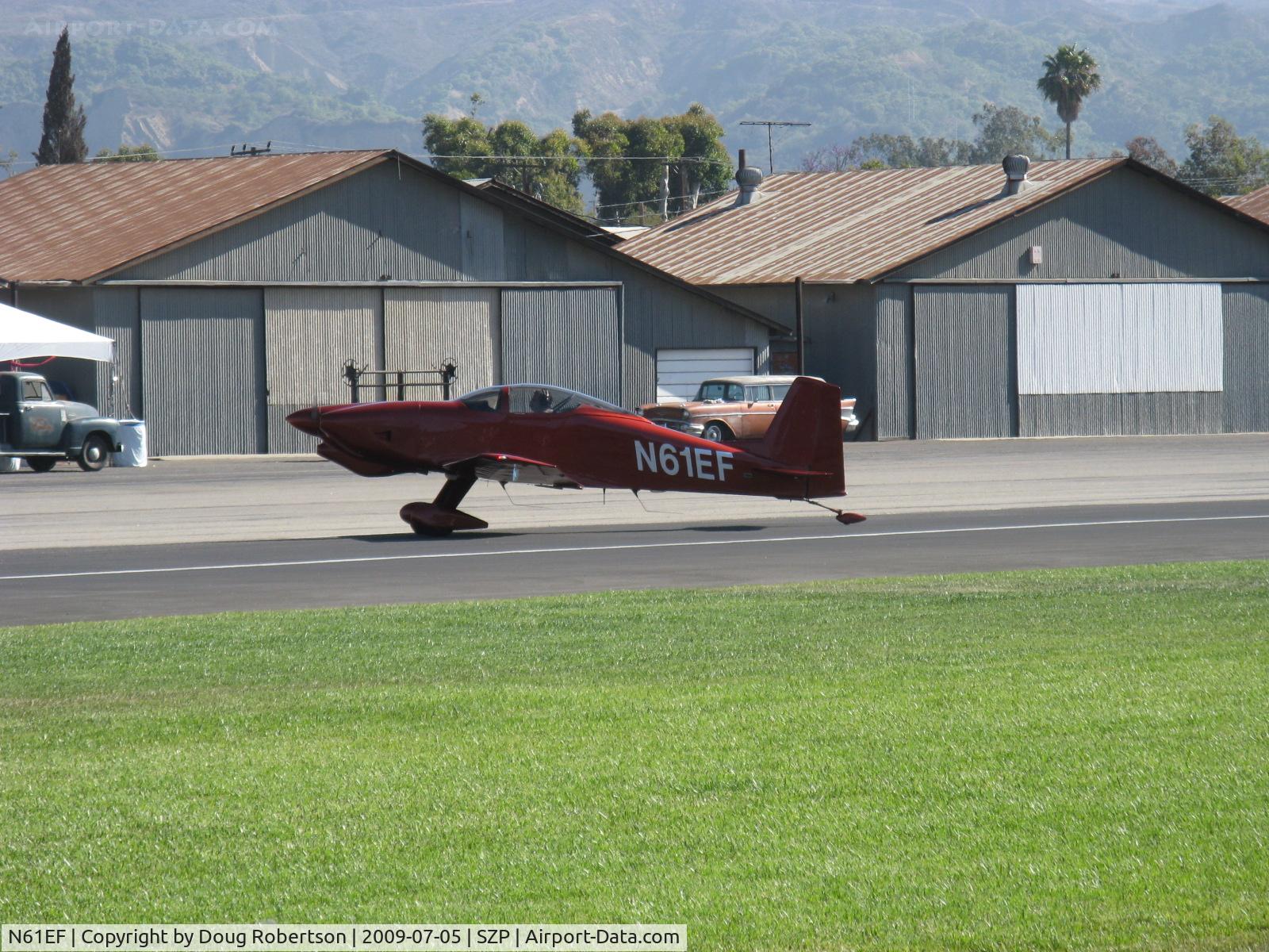 N61EF, 1989 Bushby Mustang II C/N M-II-1019, 1989 Forisch BUSHBY M-II MUSTANG II, Lycoming O-320 160 Hp, taxi off Rwy 22
