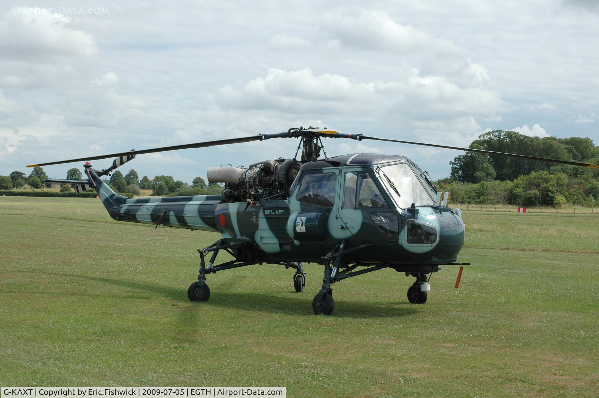 G-KAXT, 1967 Westland Wasp HAS.1 C/N F9669, 3. G-KAXT at the Shuttleworth Military Pagent air Display July 09
