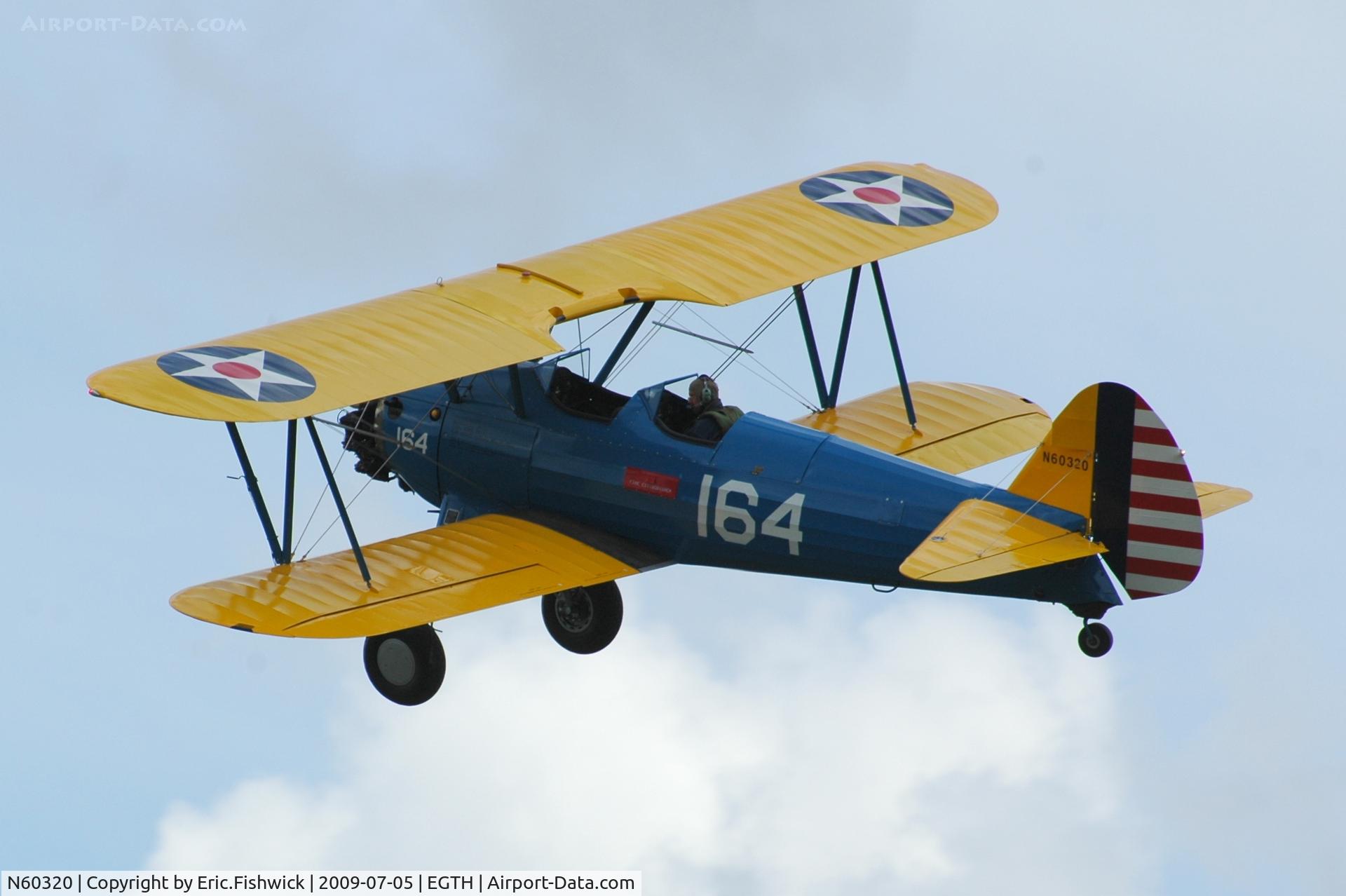 N60320, 1941 Boeing A75N1(PT17) C/N 75-883, N60320 at the Shuttleworth Military Pagent air Display July 09