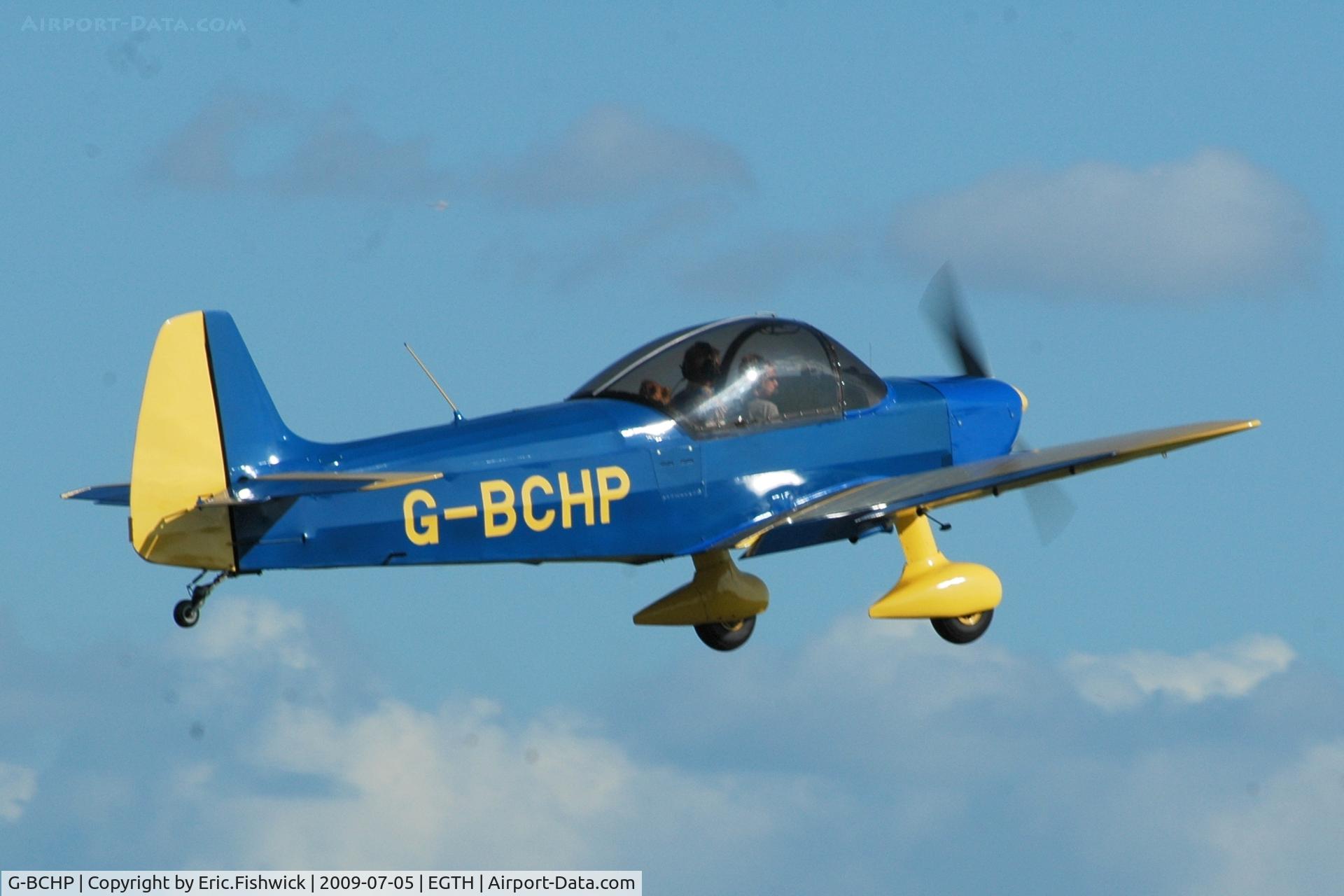 G-BCHP, 1962 Scintex CP-1310-C3 Super Emeraude C/N 902, 42. G-BCHP departing the Shuttleworth Military Pagent air Display July 09
