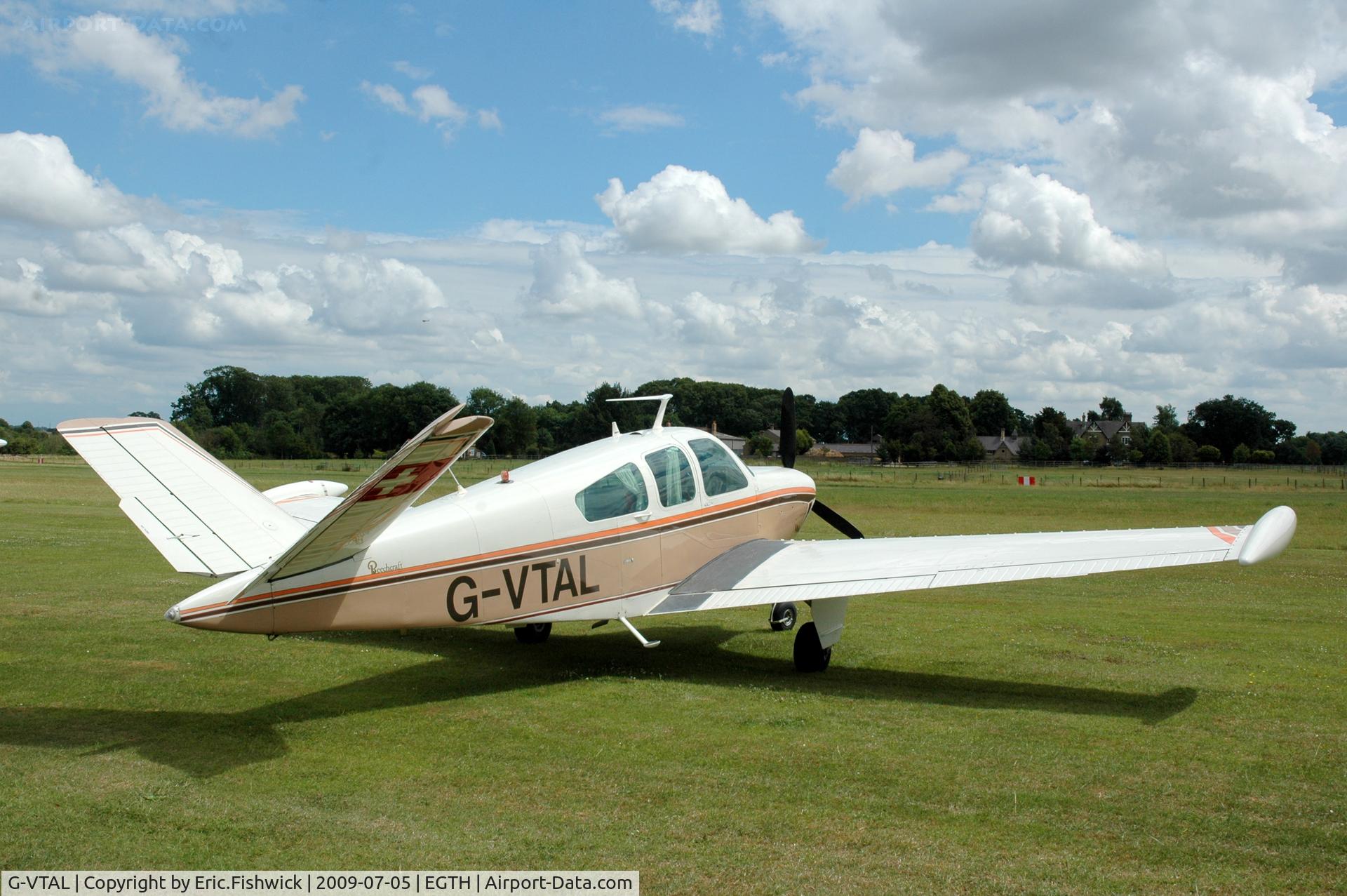 G-VTAL, 1965 Beech V35 Bonanza C/N D-7978, G-VTAL at the Shuttleworth Military Pagent air Display July 09
