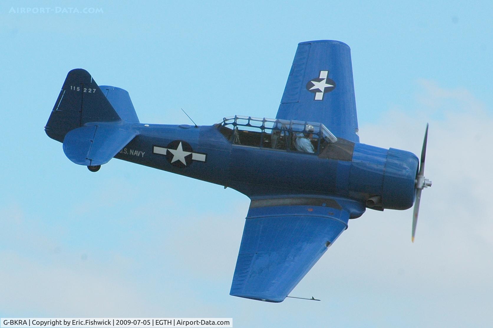 G-BKRA, 1951 North American T-6G Texan C/N 188-90, 115227 T-6 Harvard at the Shuttleworth Military Pagent air Display July 09