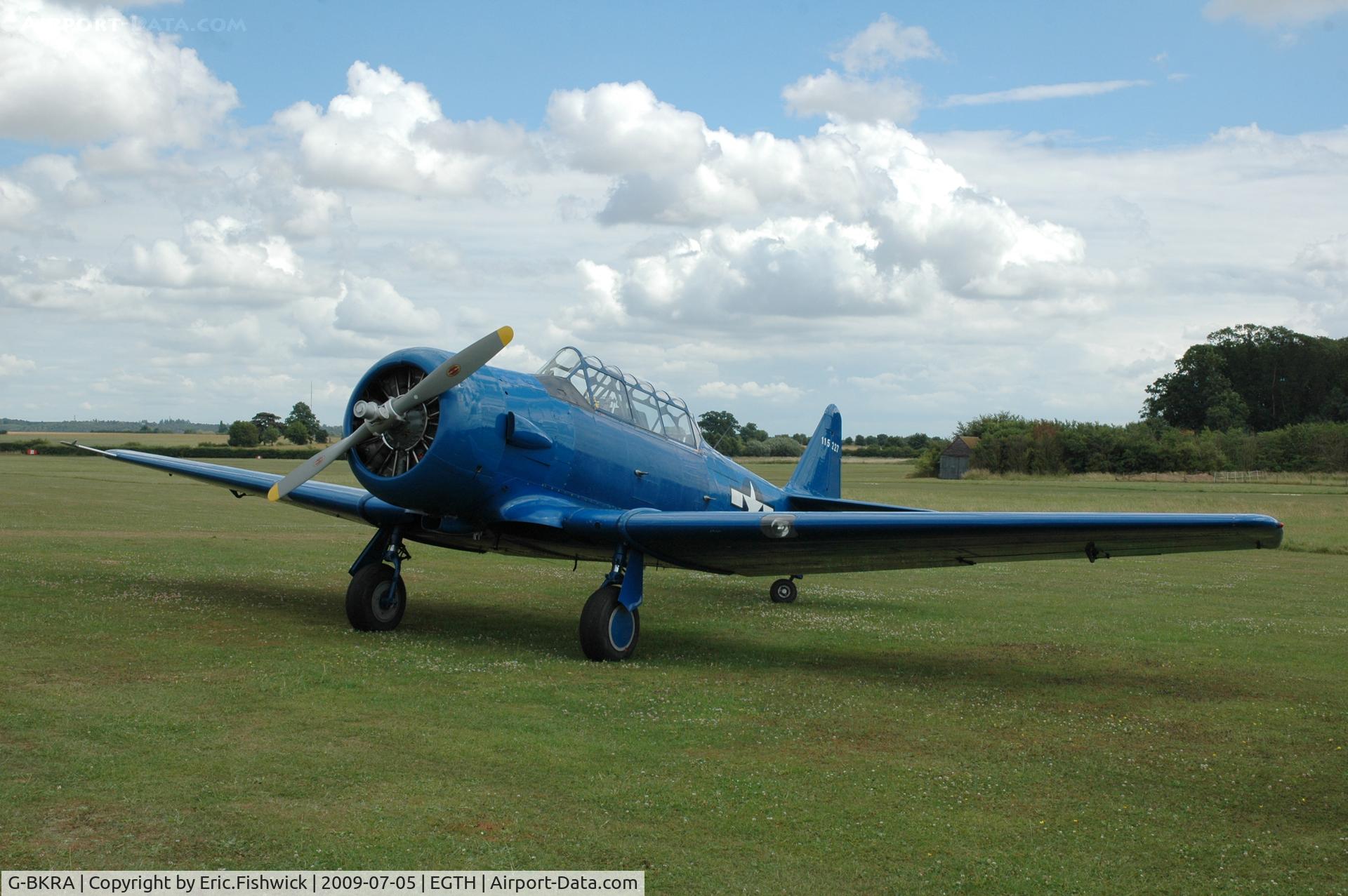 G-BKRA, 1951 North American T-6G Texan C/N 188-90, 115227 T-6 Harvard at the Shuttleworth Military Pagent air Display July 09