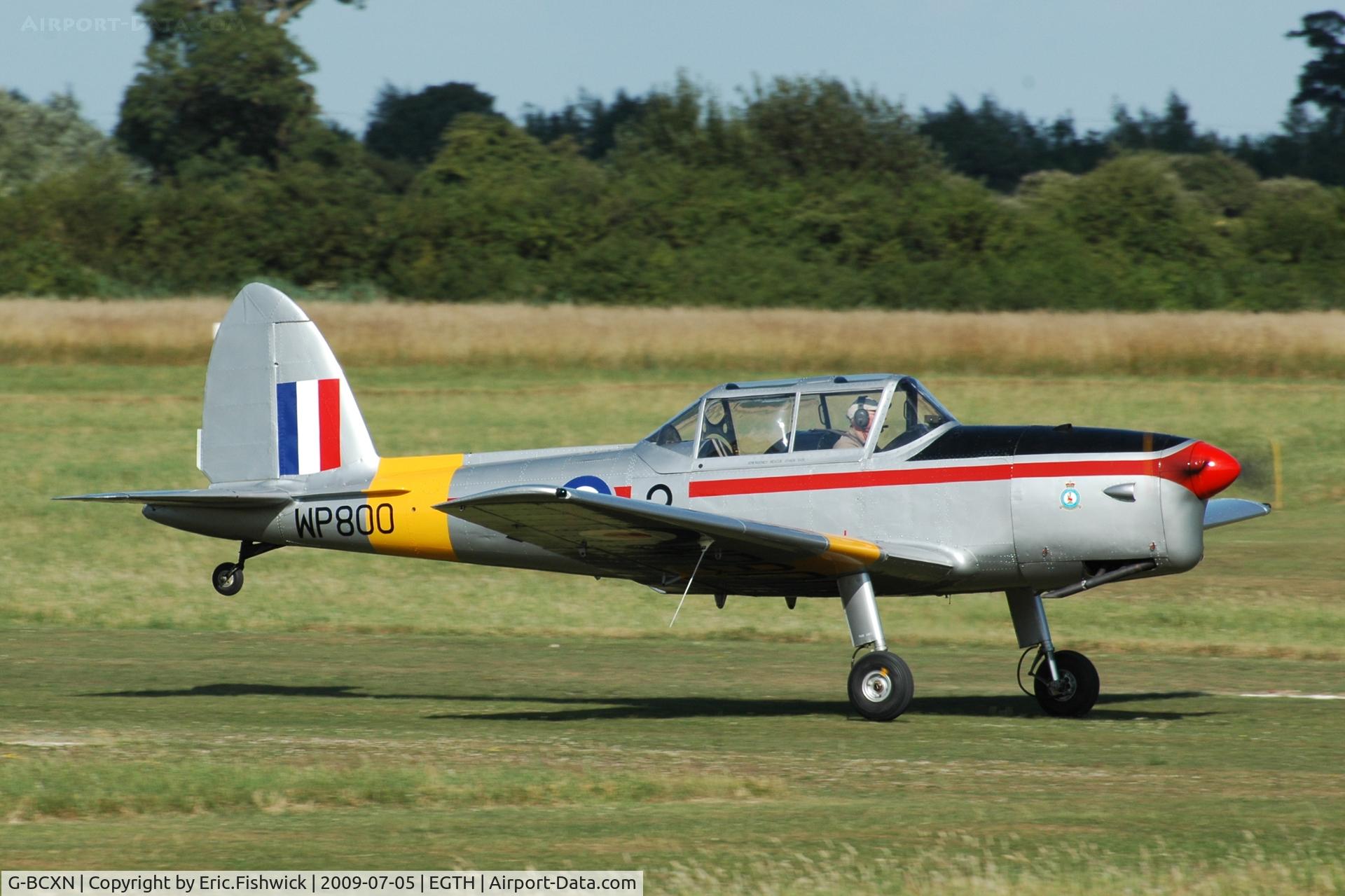 G-BCXN, 1952 De Havilland DHC-1 Chipmunk T.10 C/N C1/0692, 3. WP800 departing the Shuttleworth Military Pagent air Display July 09