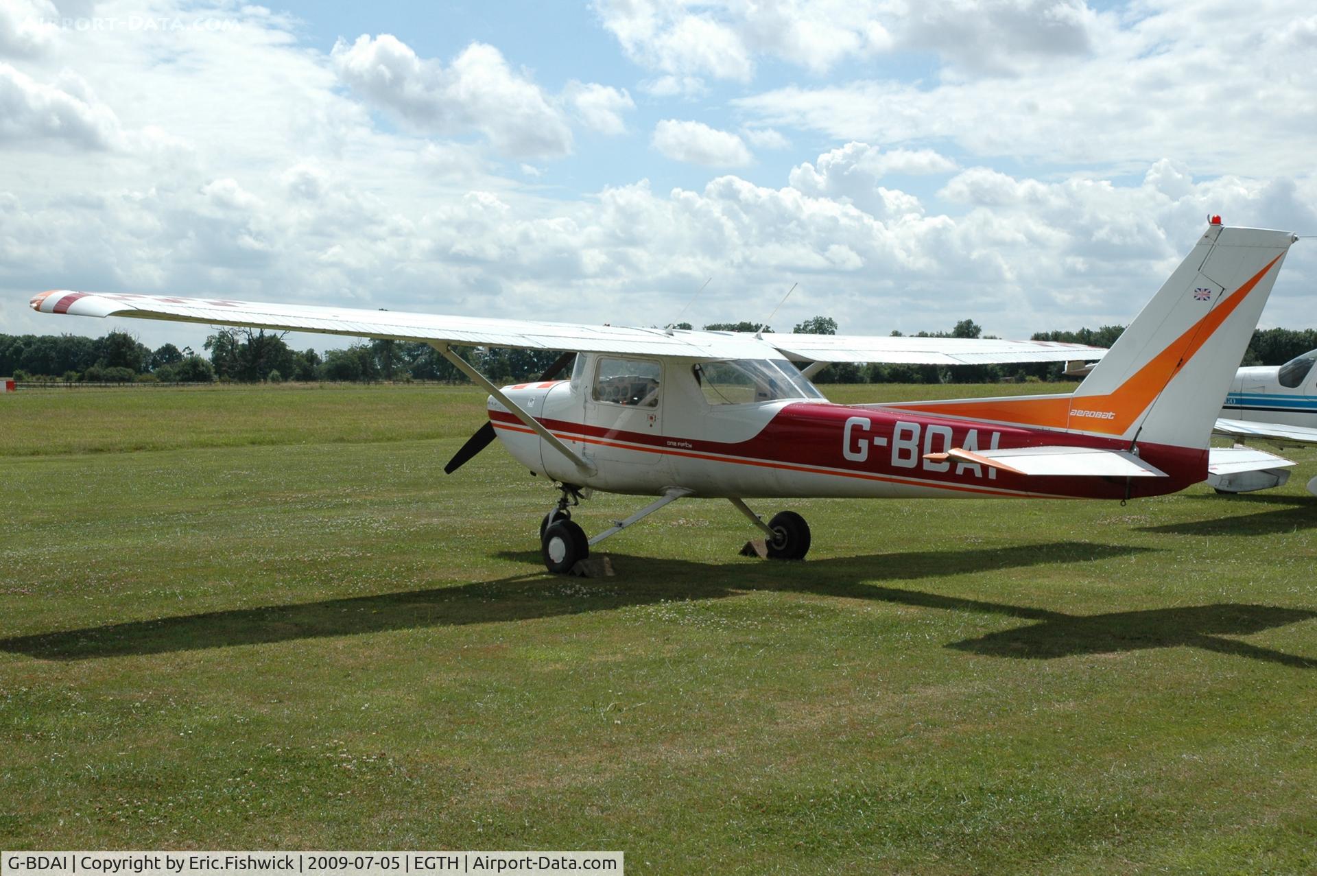 G-BDAI, 1975 Reims F150M C/N 0266, G-BDAI Cessna Aerobat at Shuttleworth Military Pagent air Display July 09