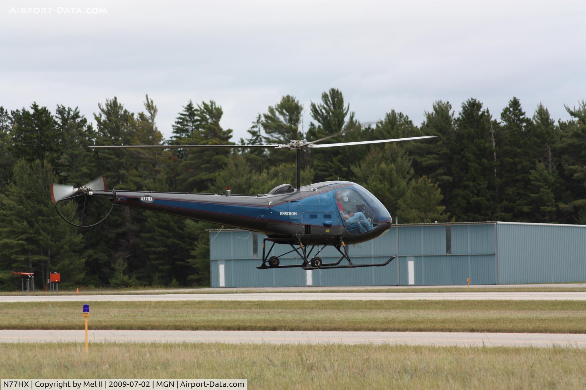 N77HX, 1979 Enstrom F-28C C/N 4702, Departing RWY 28