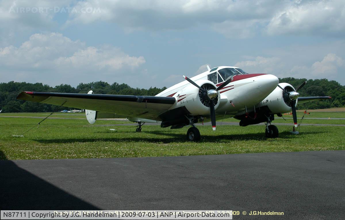 N87711, 1963 Beech H-18 C/N BA-650, at Lee Airport Annapolis MD