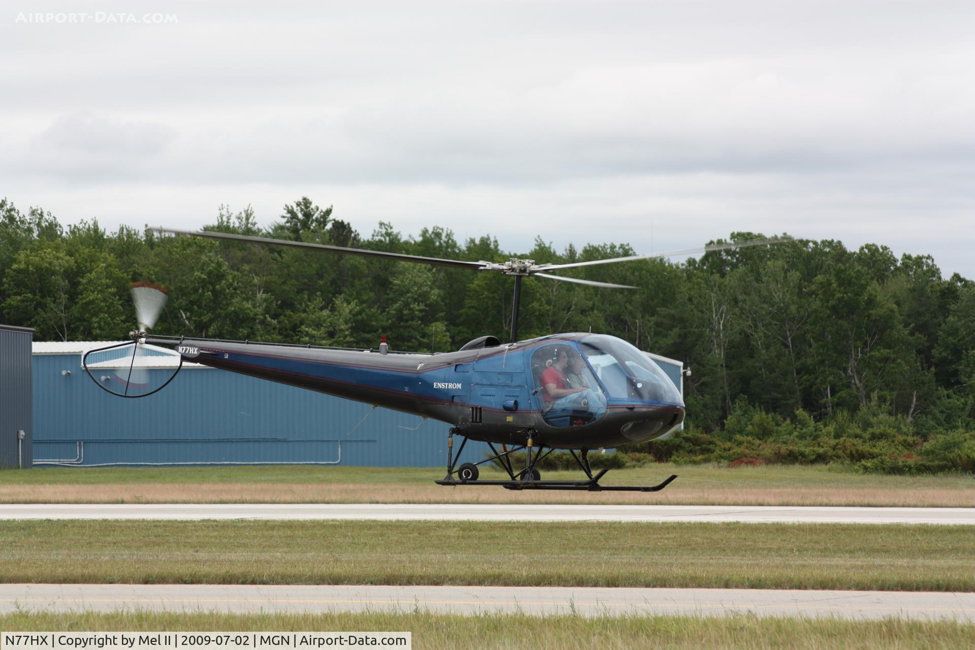 N77HX, 1979 Enstrom F-28C C/N 4702, Departing RWY 28