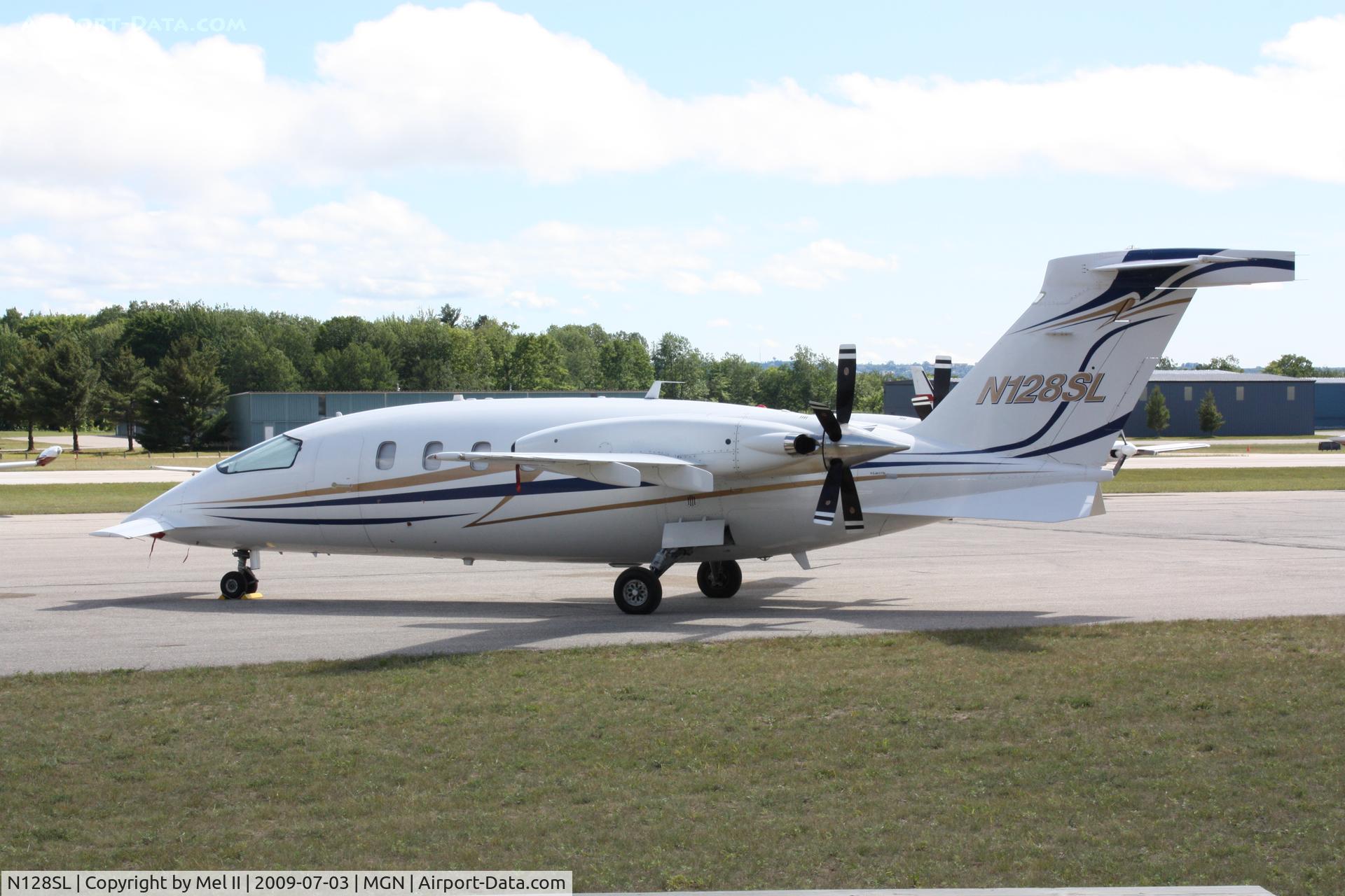 N128SL, 1991 Piaggio P-180 C/N 1011, Parked