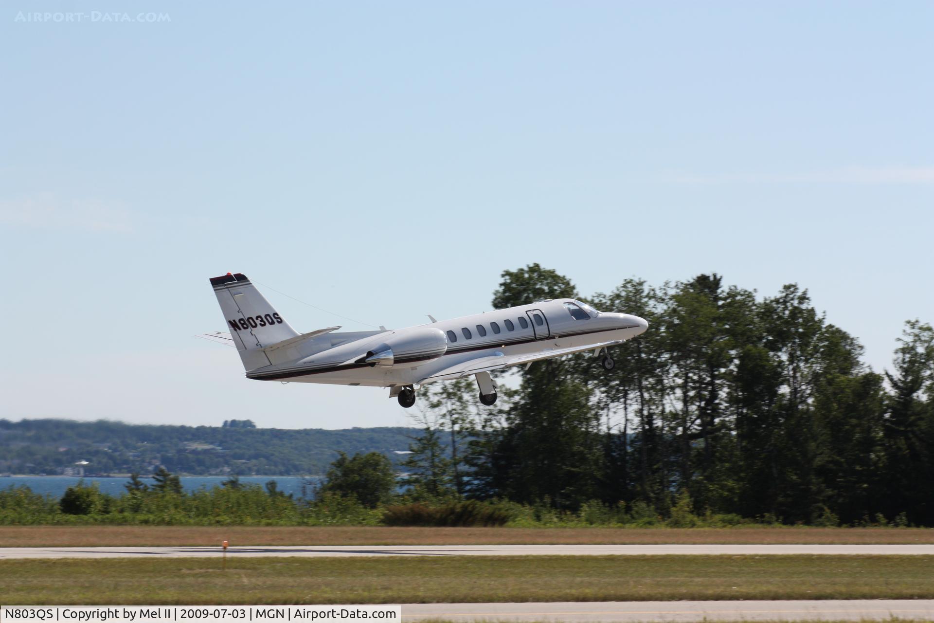 N803QS, 2007 Cessna 560 Citation Encore+ C/N 560-0775, EJA803 - KMGN-KORD - Departing RWY 28