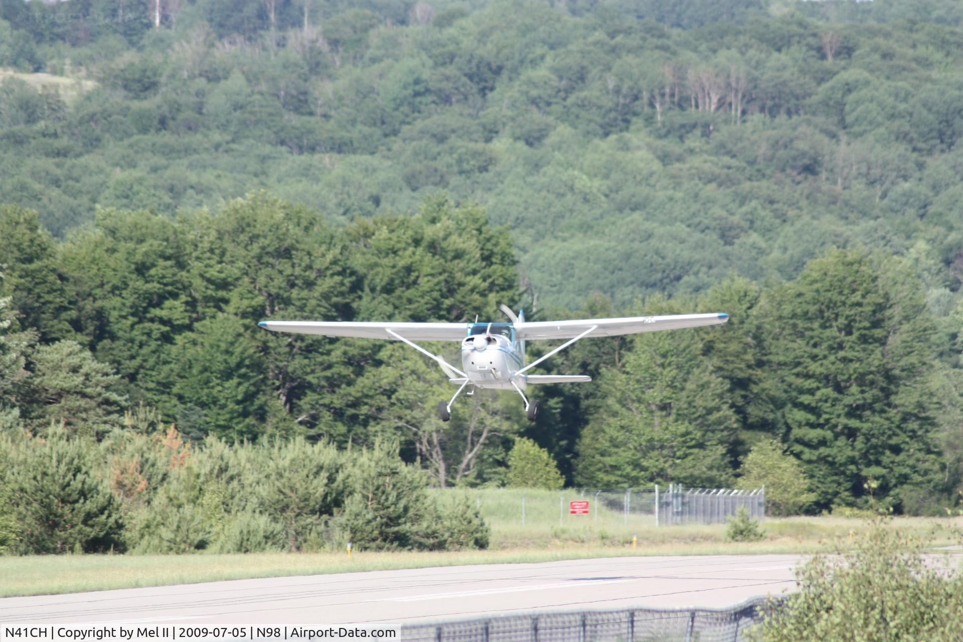 N41CH, 1956 Cessna 180 C/N 32319, Departing RWY 27