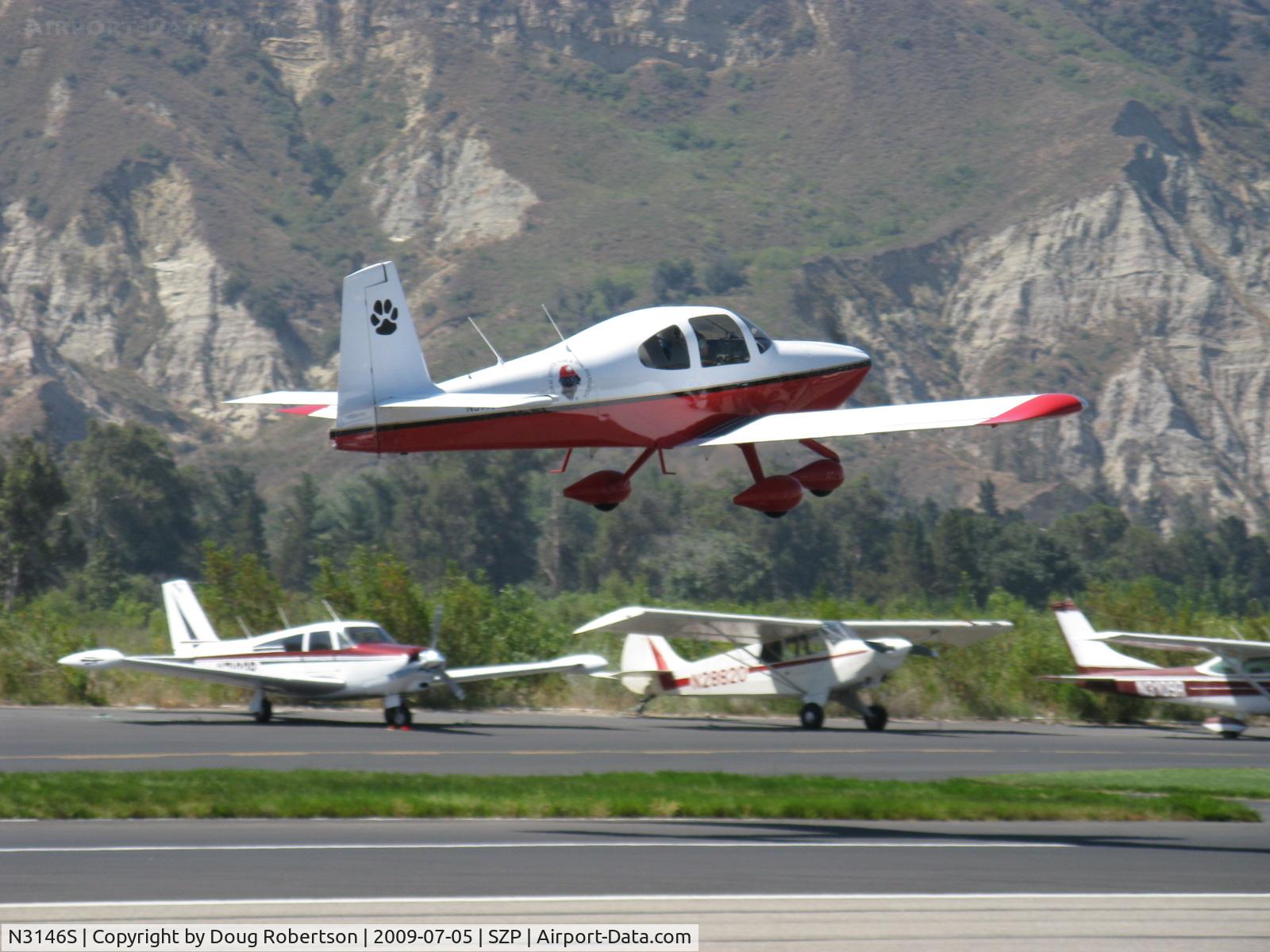 N3146S, 2005 Vans RV-10A C/N 40047, 2005 Nys VAN's RV-10A, Lycoming IO-540, takeoff climb Rwy 22