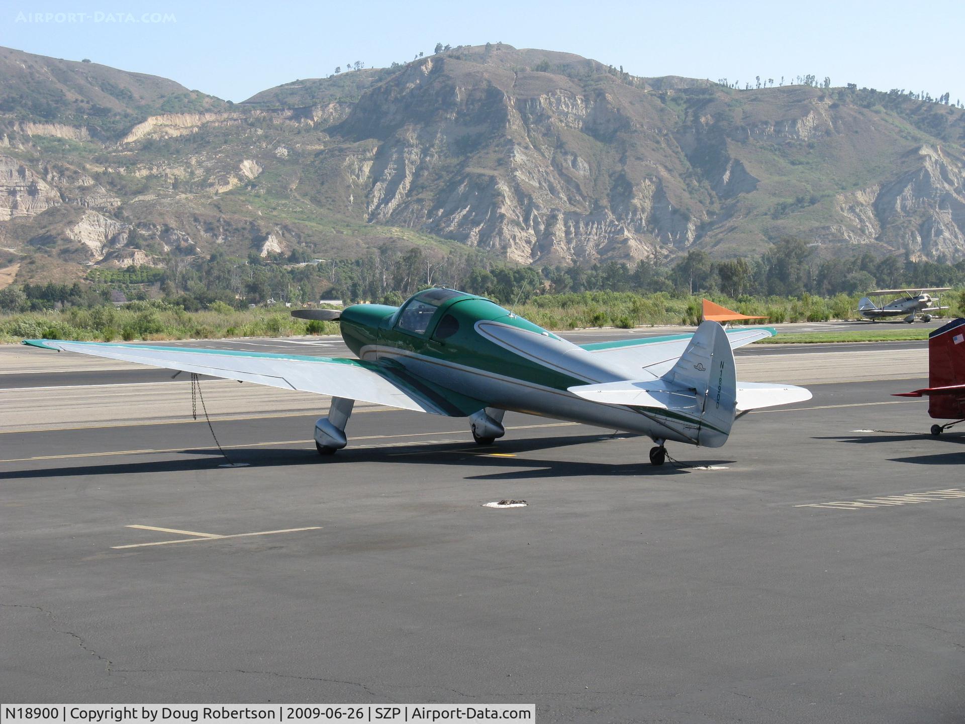 N18900, Ryan Aeronautical SCW-145 C/N 214, 1938 Ryan Aeronautical SC-W 145 SPORT COUPE, Continental E-185 225 Hp upgrade conversion from Warner 145 radial. Only 14 of these Sport Coupes were made.
