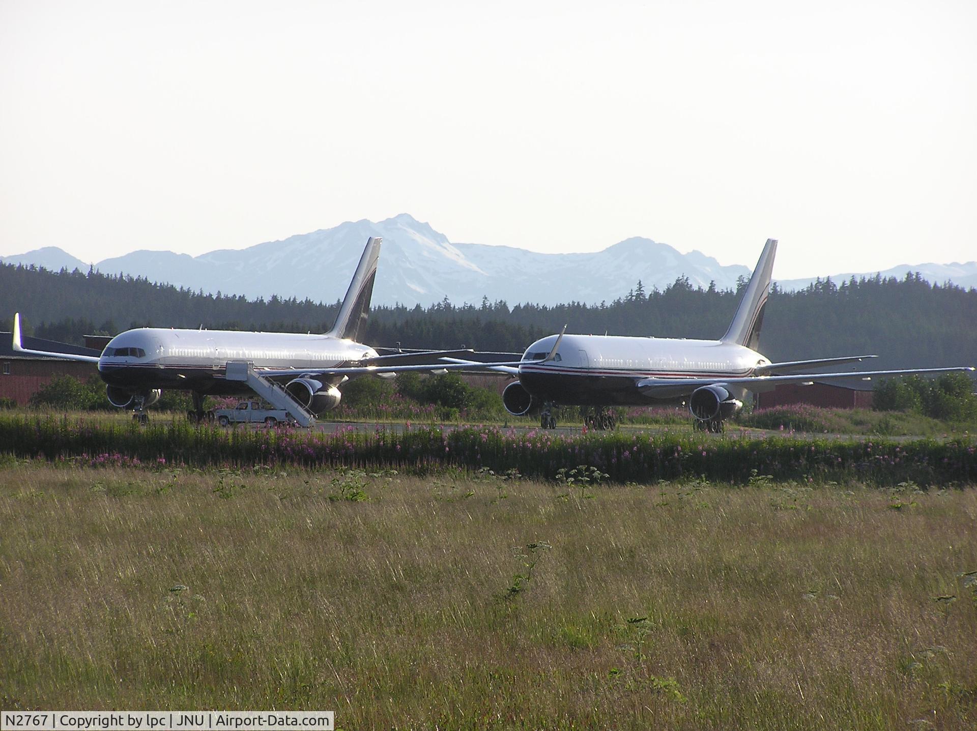 N2767, 1987 Boeing 767-238ER C/N 23896, Juneau, Alaska N1757 front & N2767 behind
