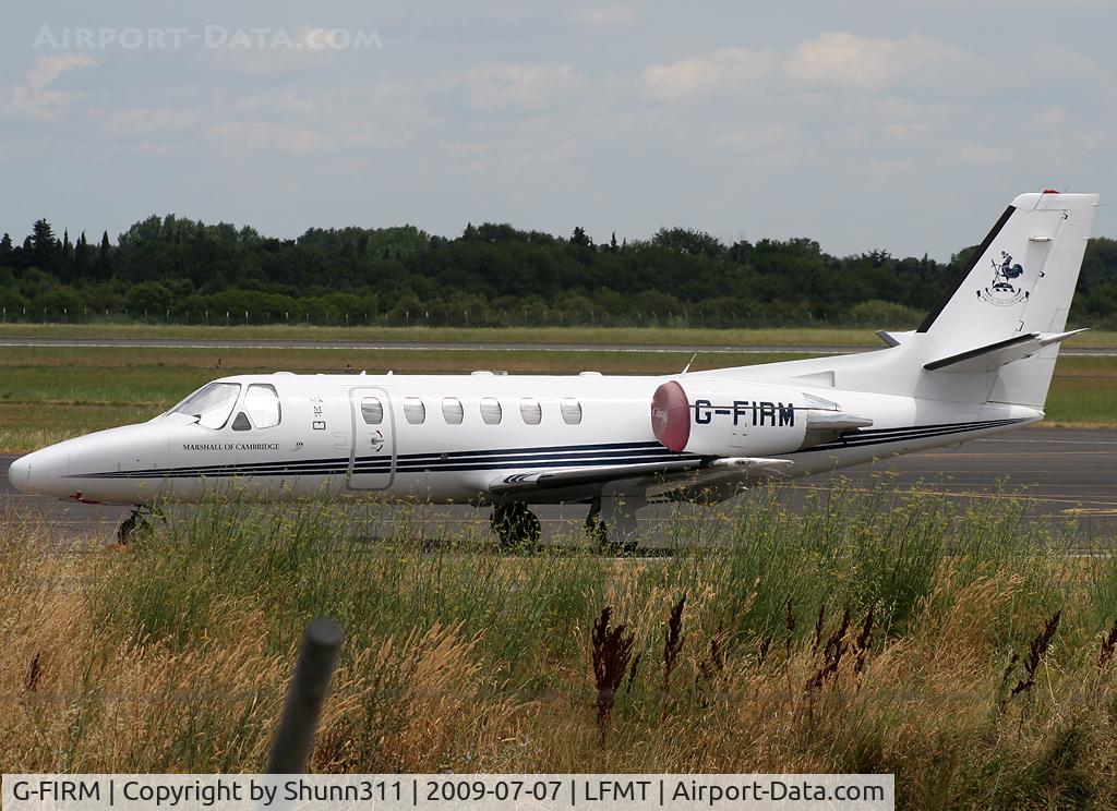 G-FIRM, 2000 Cessna 550B Citation Bravo C/N 550-0940, Parked at the General Aviation area...