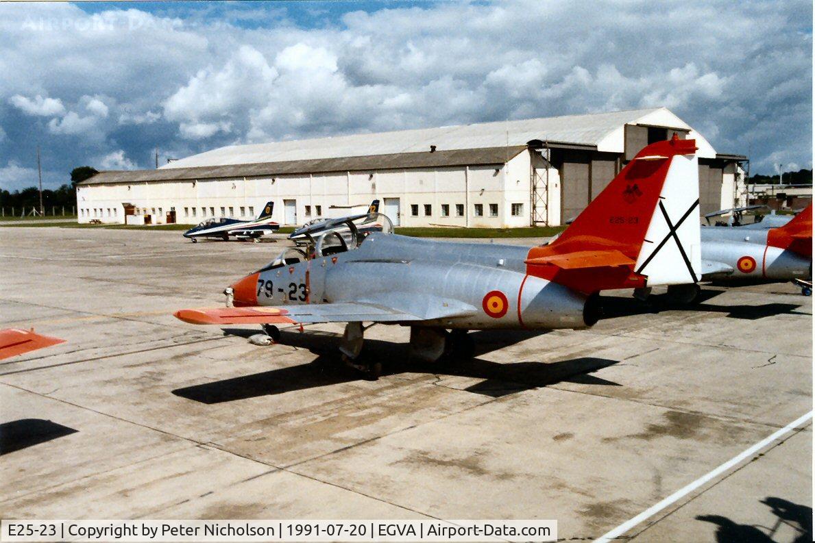 E25-23, CASA C-101EB Aviojet C/N EB01-23-023, CASA Aviojet of the Spanish Air Force's display team at the 1991 Intnl Air Tattoo at RAF Fairford.