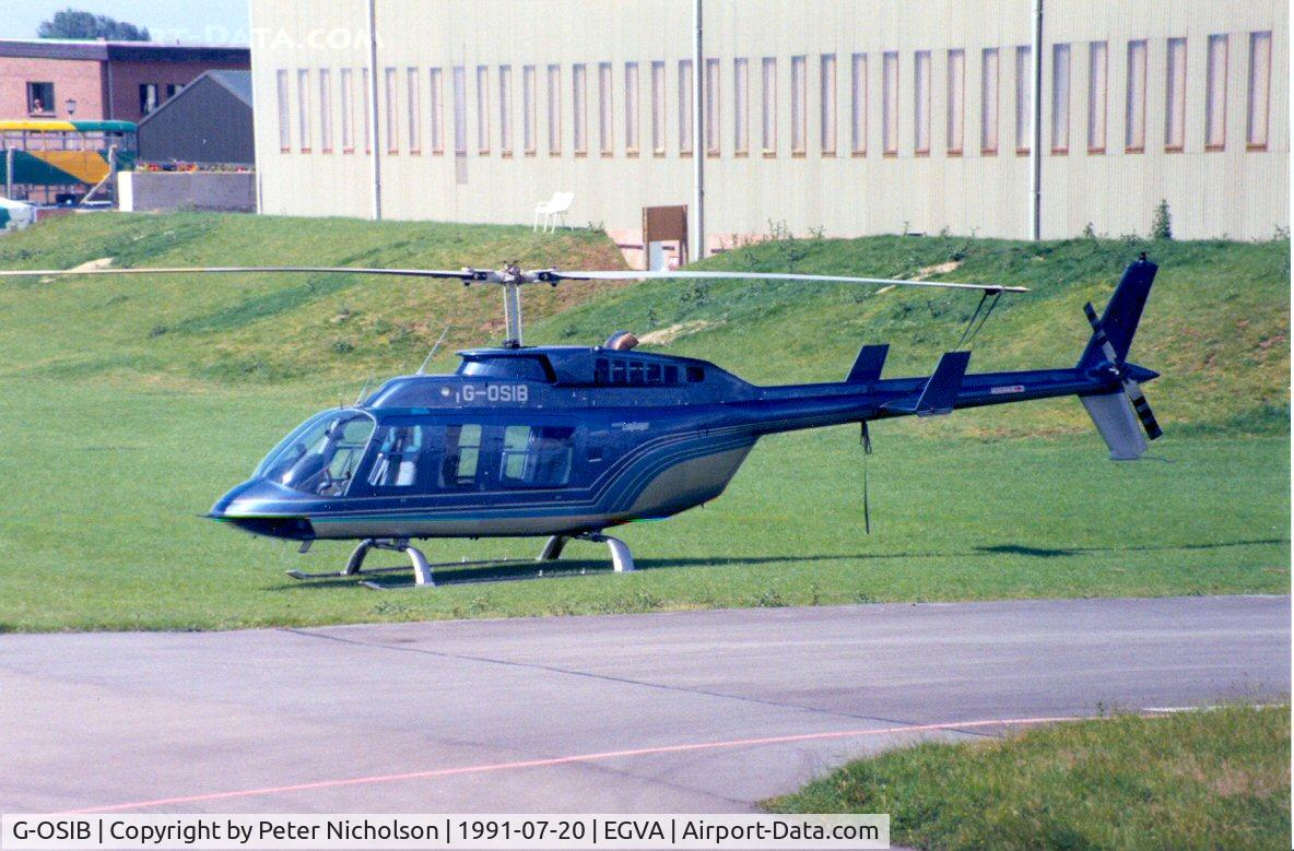 G-OSIB, 1980 Bell 206L-1 LongRanger II C/N 45360, LongRanger visitor to the 1991 Intnl Air Tattoo at RAF Fairford.