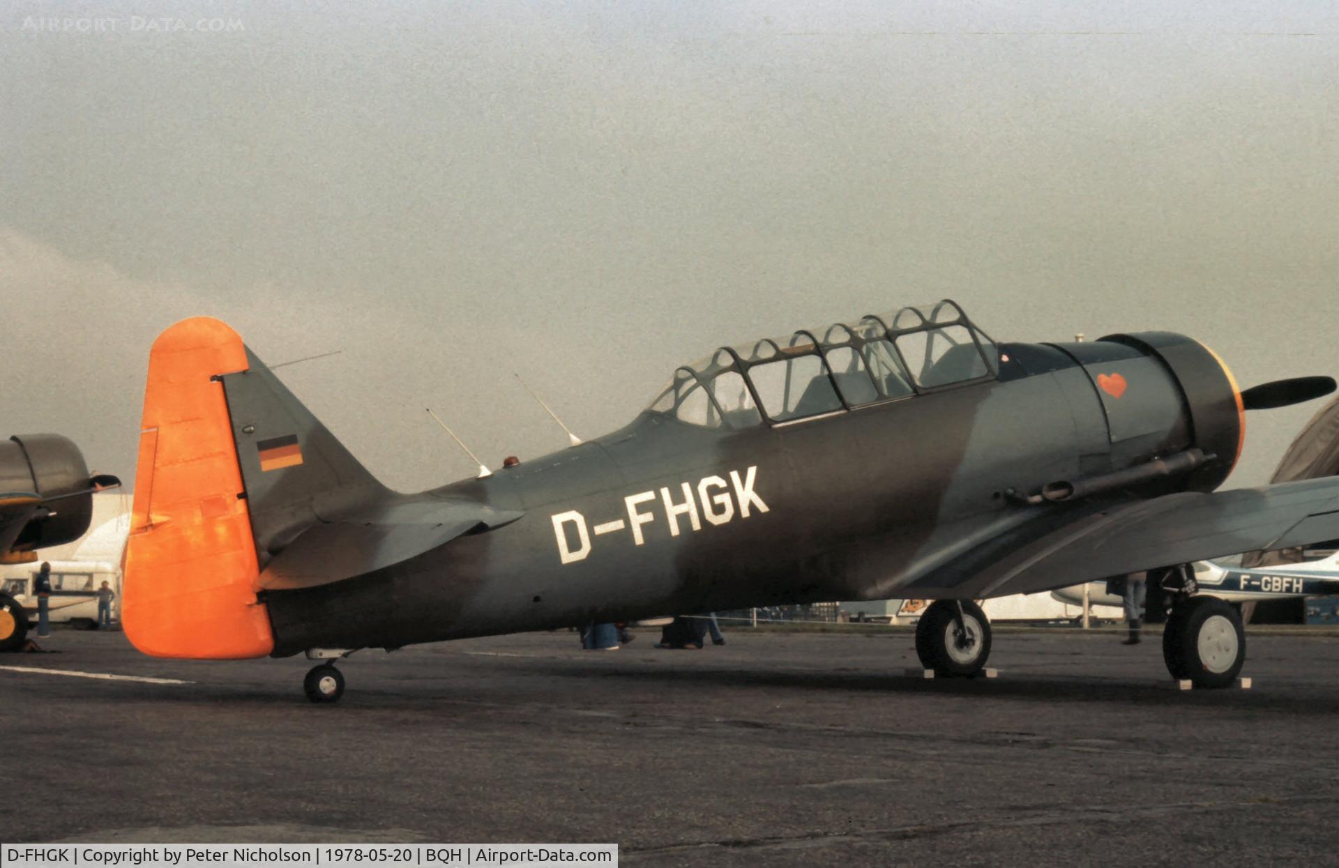 D-FHGK, 1942 Noorduyn AT-16 Harvard IIB C/N 14A-324, Harvard IIB on display at the 1978 Biggin Hill Air Fair.