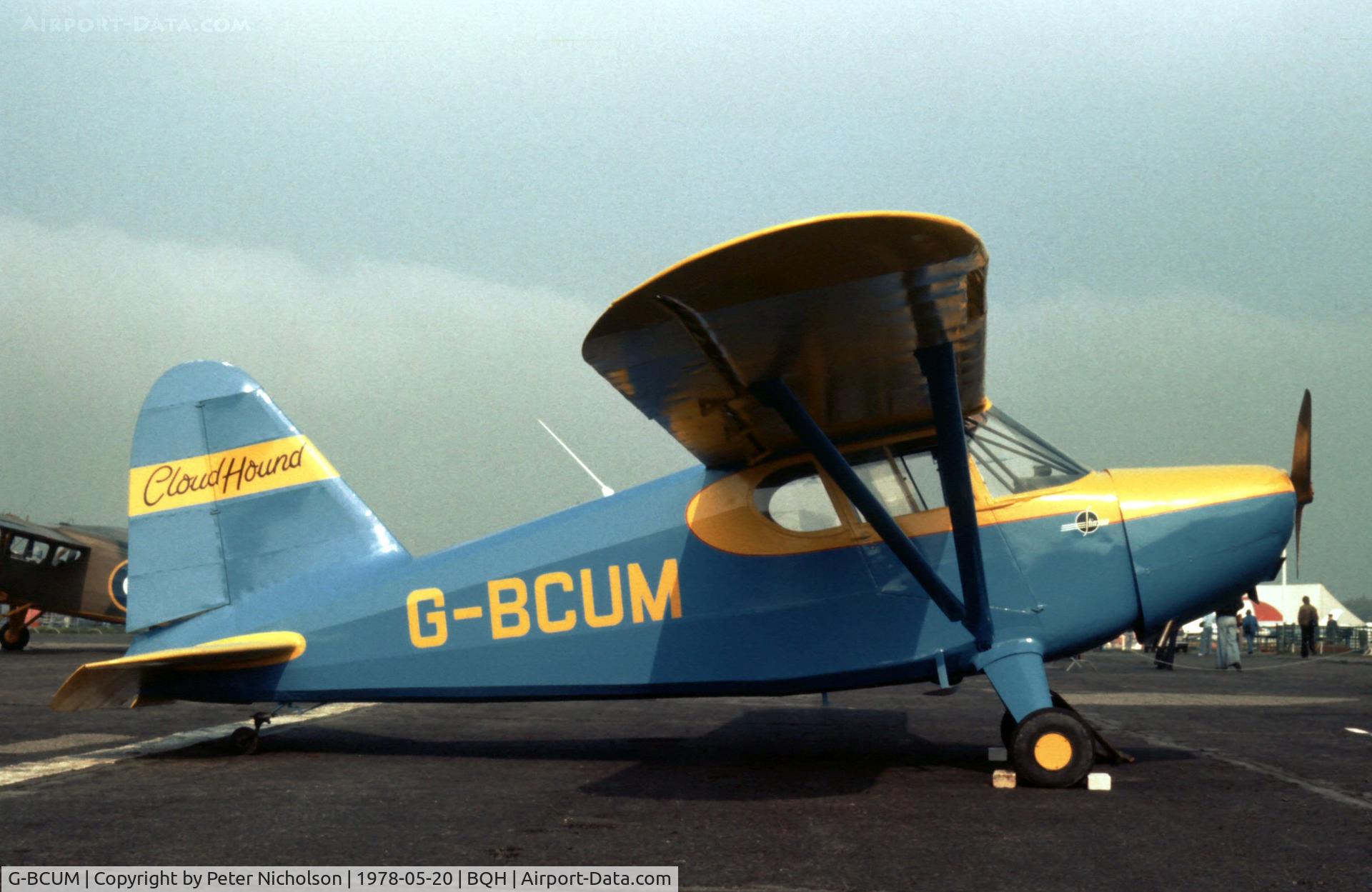 G-BCUM, 1939 Stinson HW-75 C/N 7040, This Stinson attended the 1978 Biggin Hill Air Fair.