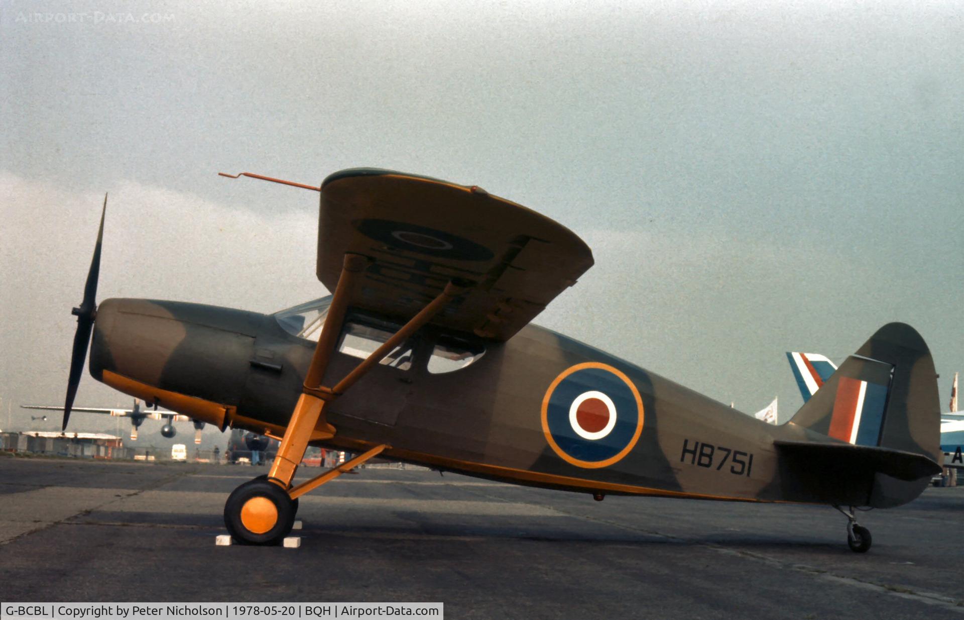 G-BCBL, 1946 Fairchild UC-61K Argus III (24R-46A) C/N 989, As Fairchild Argus HB 751 this aircraft was on display at the 1978 Biggin Hill Air Fair.