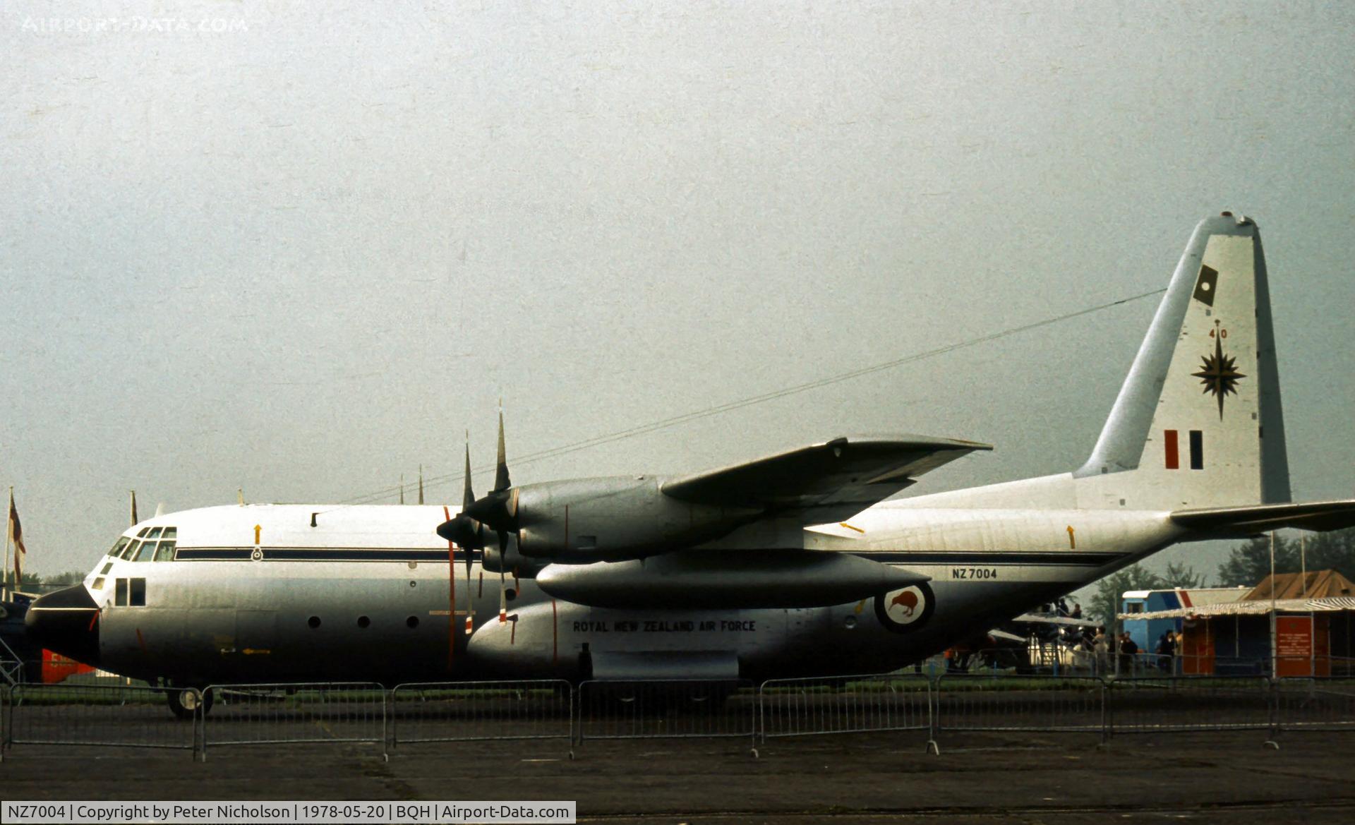 NZ7004, 1969 Lockheed C-130H Hercules C/N 382-4312, Another view of the RNZAF Hercules on display at the 1978 Biggin Hill Air Fair.
