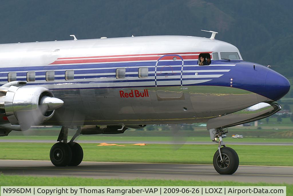 N996DM, 1958 Douglas DC-6B C/N 45563, Red Bull (The Flying Bulls) Douglas DC6