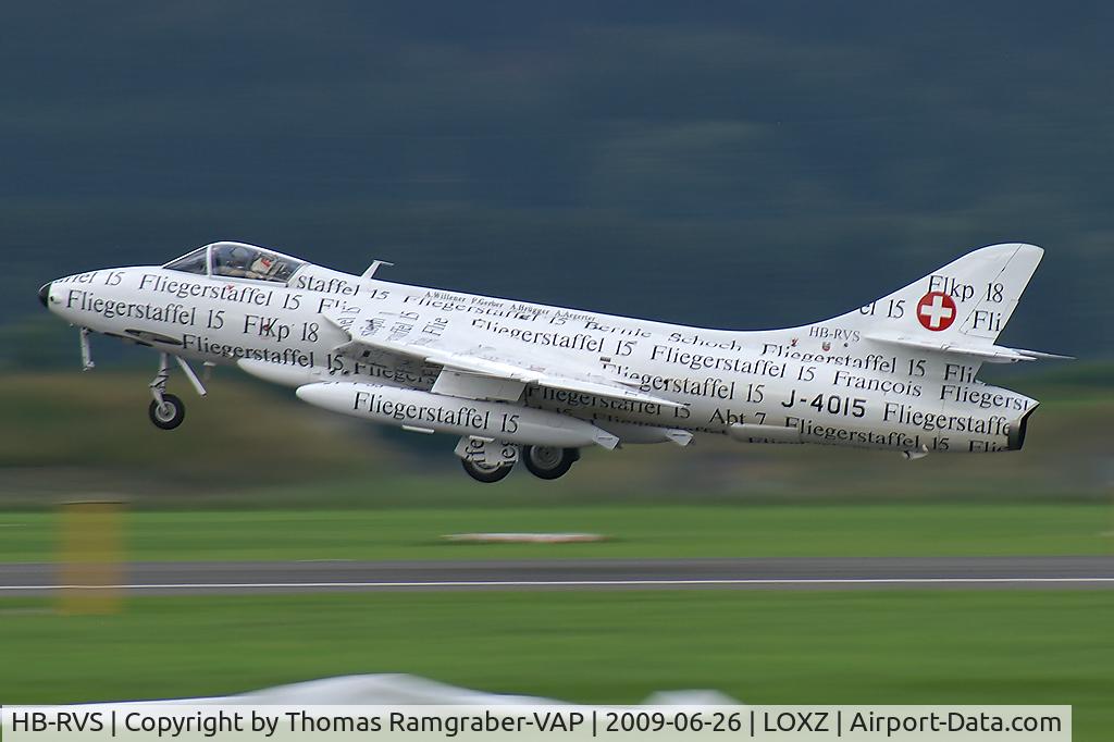 HB-RVS, 1959 Hawker Hunter F.58 C/N 41H-697405, Hawker Hunter