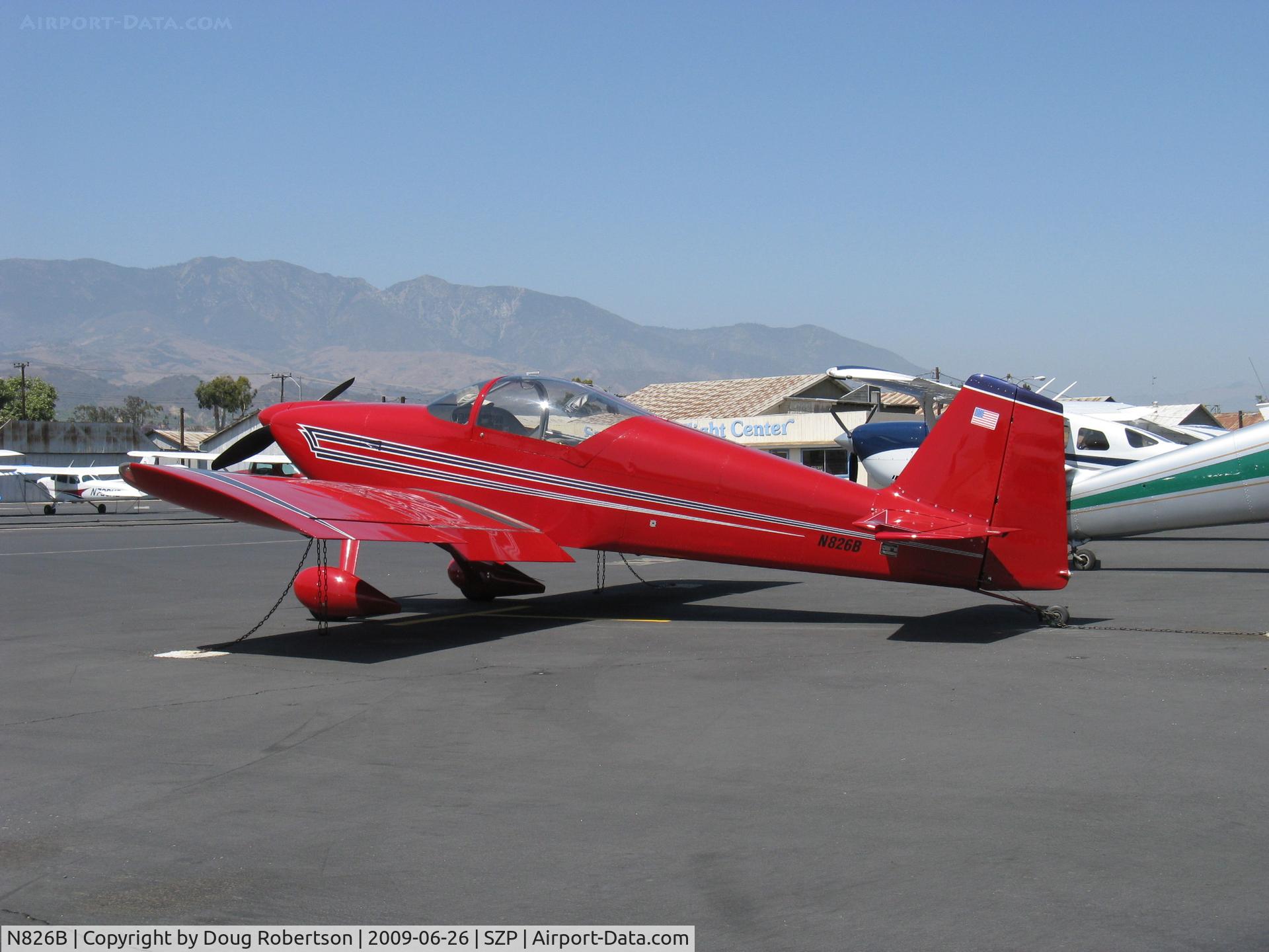 N826B, 1995 Vans RV-6 C/N 22290, 1995 Newhall VAN's RV-6, Lycoming O-320 160 Hp