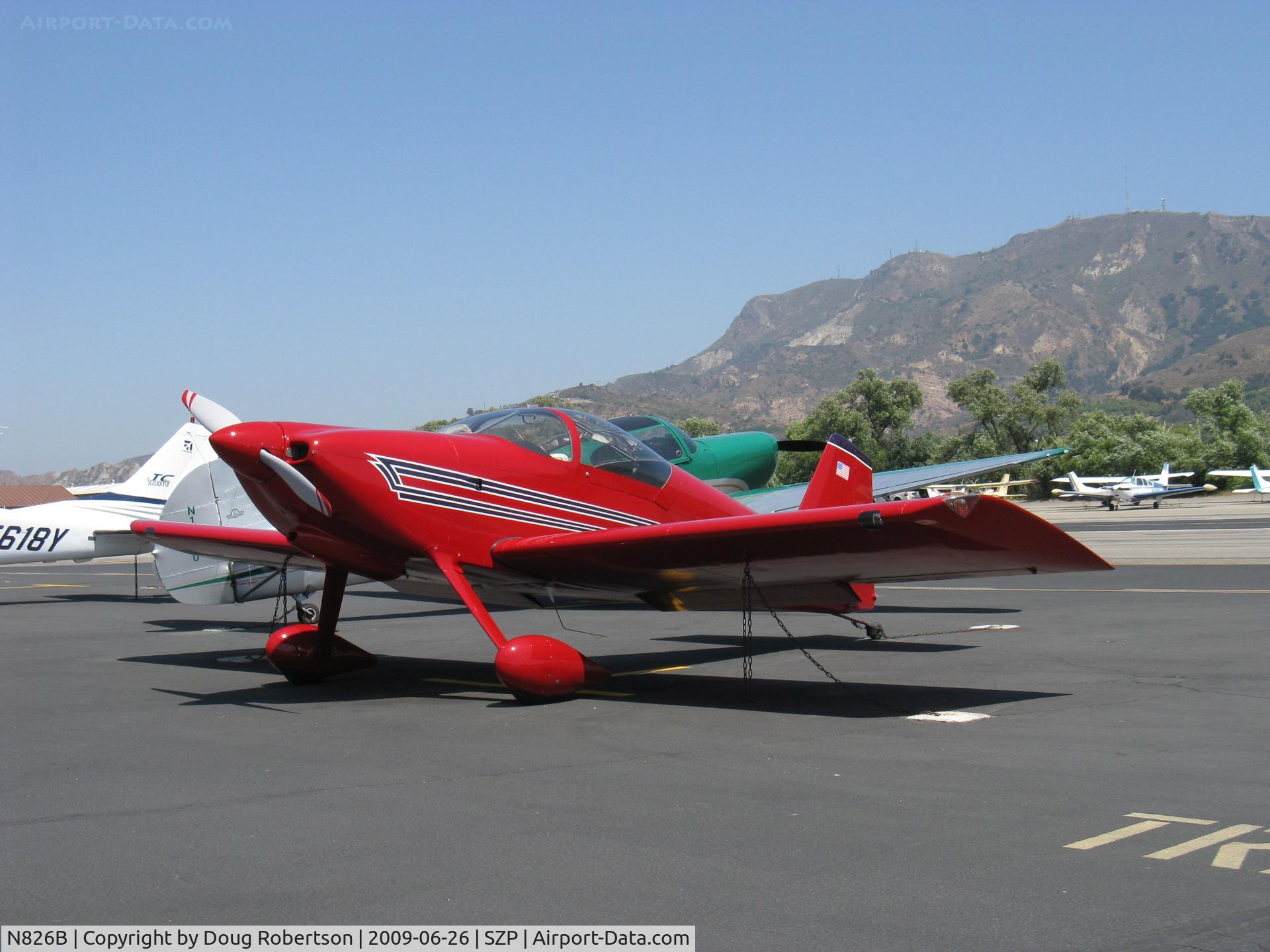 N826B, 1995 Vans RV-6 C/N 22290, 1995 Newhall VAN's RV-6, Lycoming O-320 160 Hp