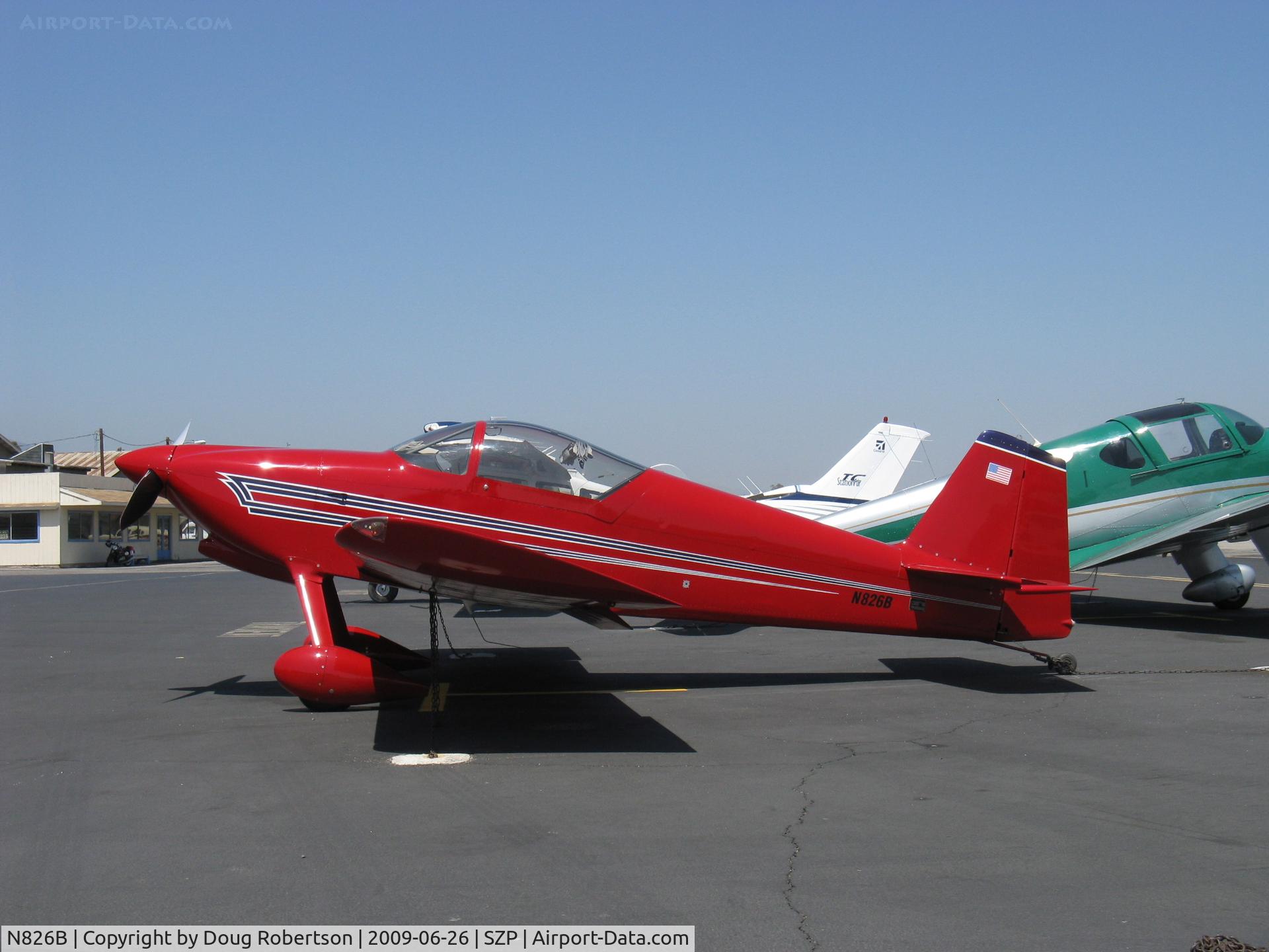 N826B, 1995 Vans RV-6 C/N 22290, 1995 Newhall VAN's RV-6, Lycoming O-320 160 Hp