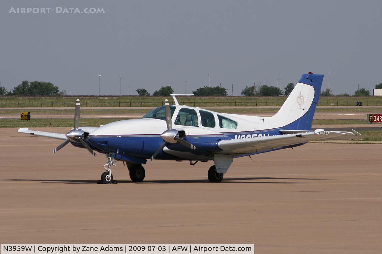 N3959W, Beech E-55 Baron C/N TE-959, At Alliance Fort Worth