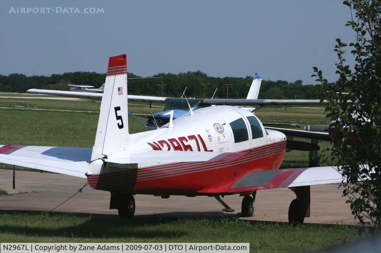 N2967L, 1967 Mooney M20C Ranger C/N 670101, At Denton Municipal