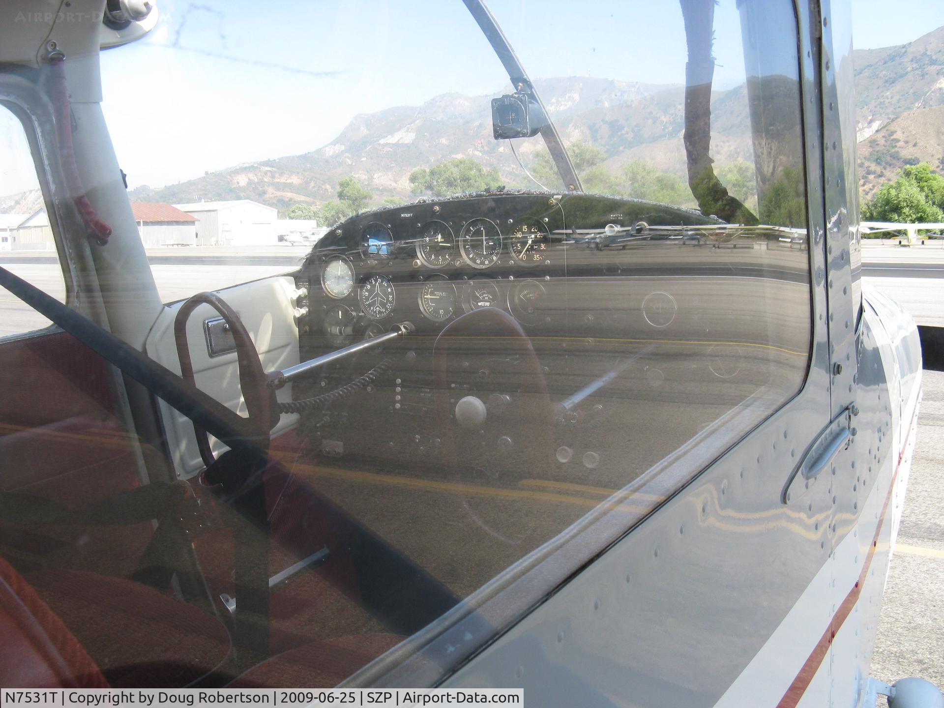 N7531T, 1959 Cessna 172A C/N 47131, 1959 Cessna 172A, Continental O-300 145 Hp (1959 was first year of swept tail 172), panel