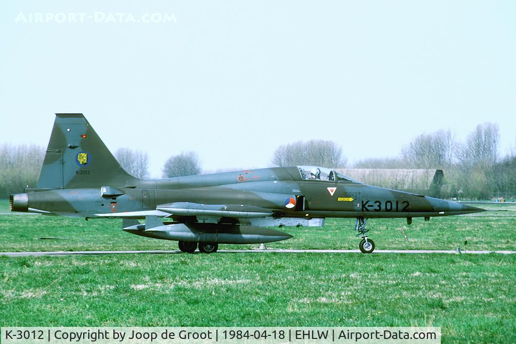 K-3012, 1970 Canadair NF-5A Freedom Fighter C/N 3012, Frequent visitor to Leeuwarden. During this day a total of 11 NF-5's came to my home base.