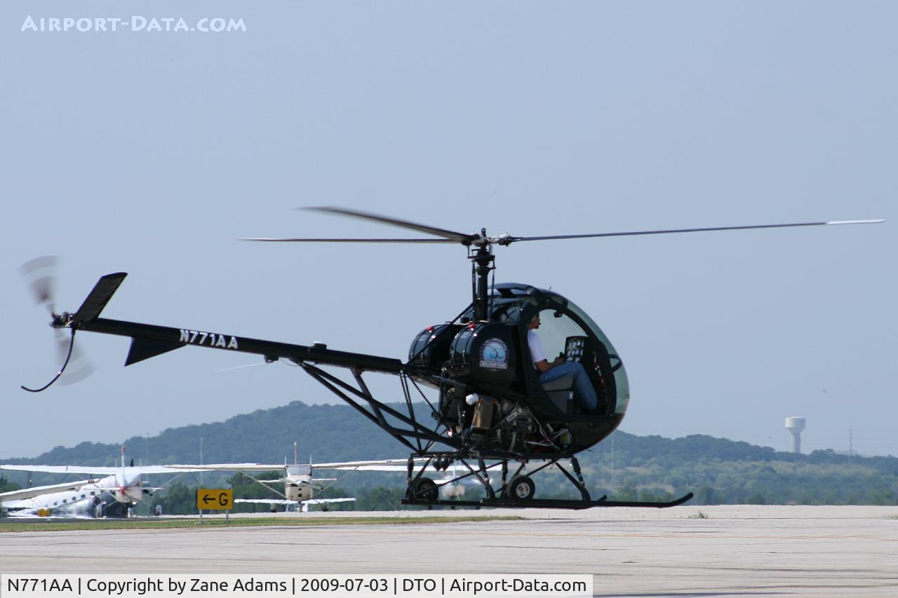 N771AA, 2008 Schweizer 269C-1 C/N 0325, At Denton Municipal